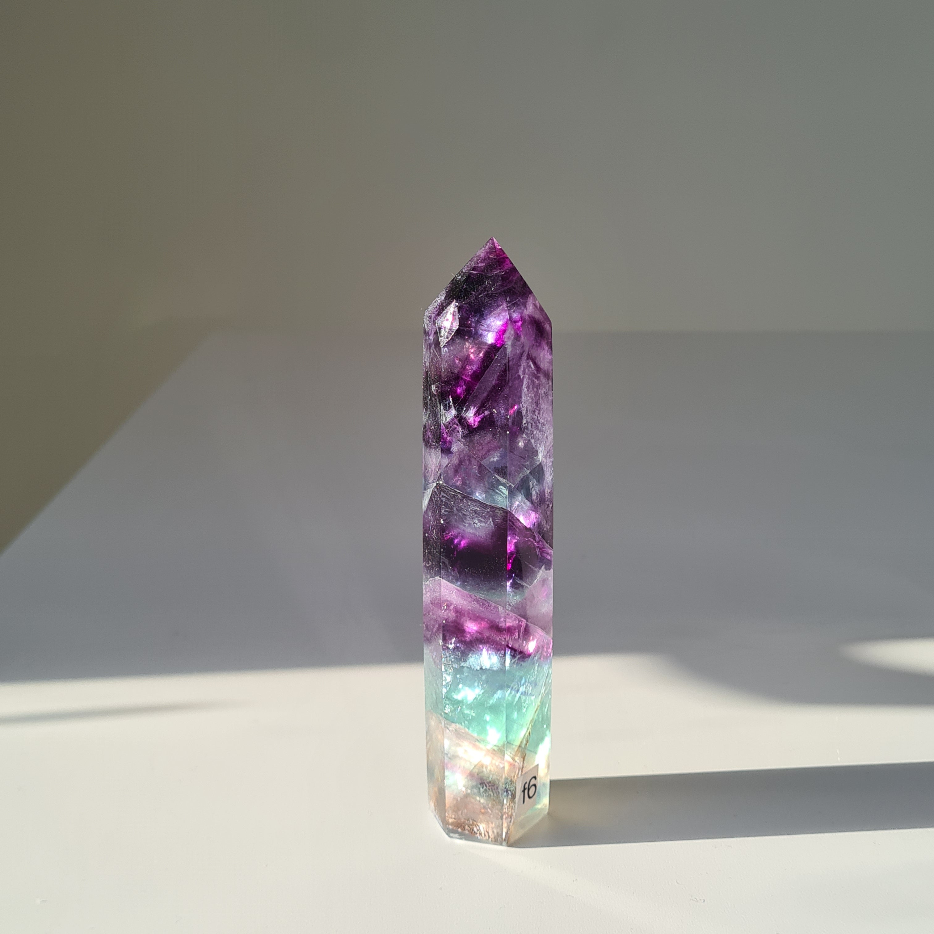Dreamland Fluorite | f6 | 280 g | 14.5 cm tall | Spinny Bottom
