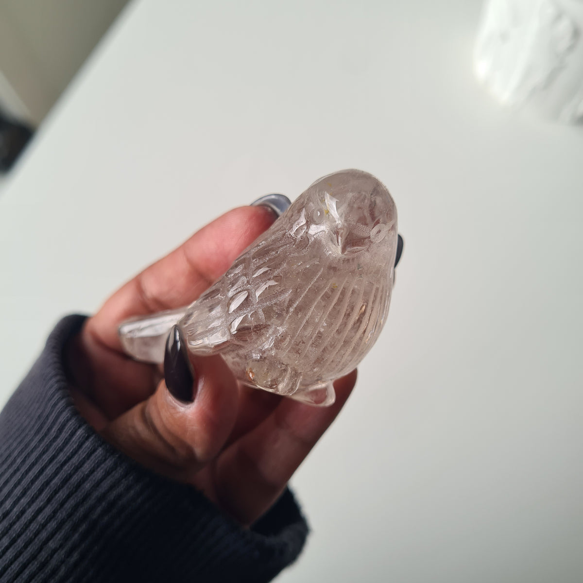 Clear quartz Crystal Bird