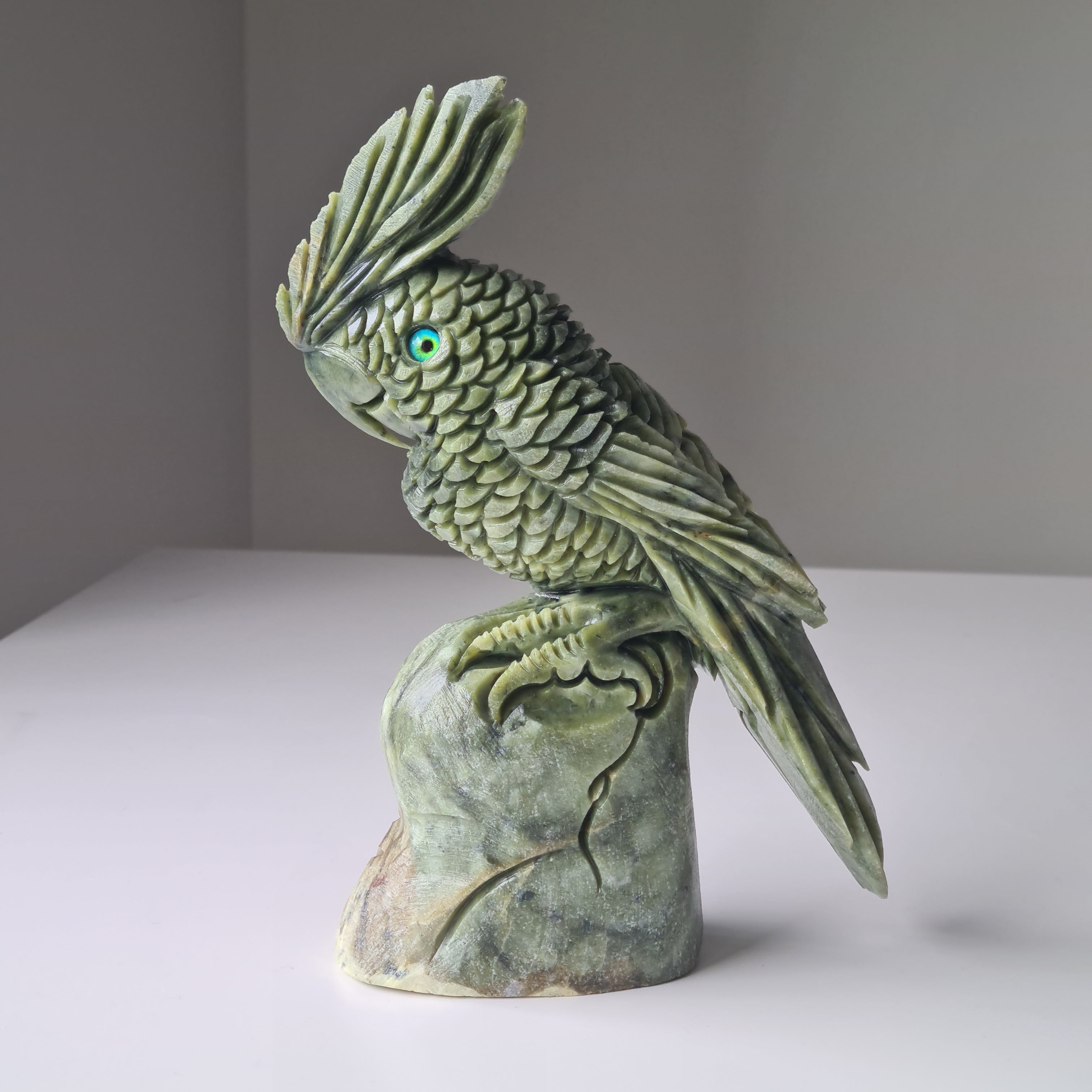Jade Bird | 20 cm tall |1.3 kg | | Handcarved