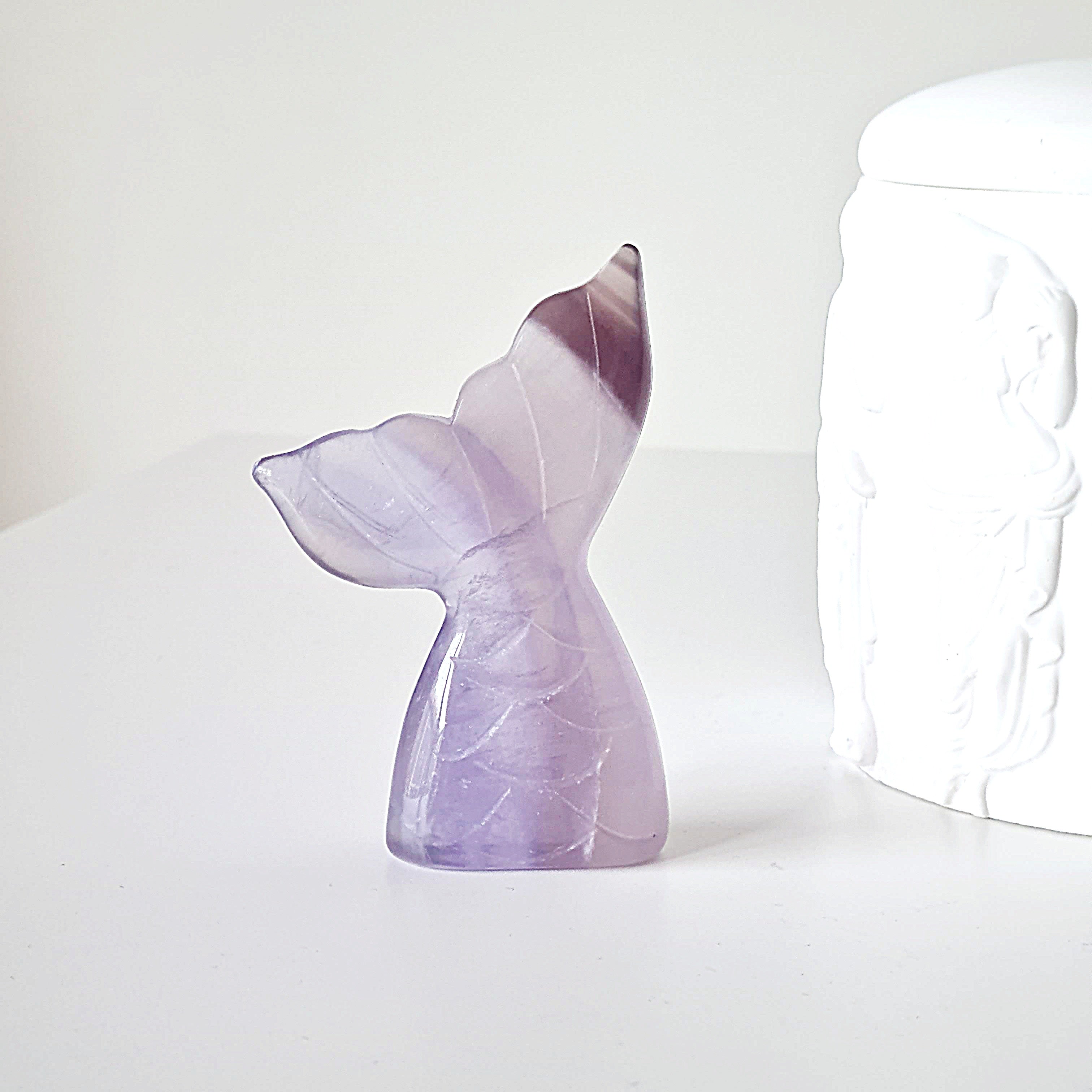 Lilac Fluorite Mermaid Tail | B