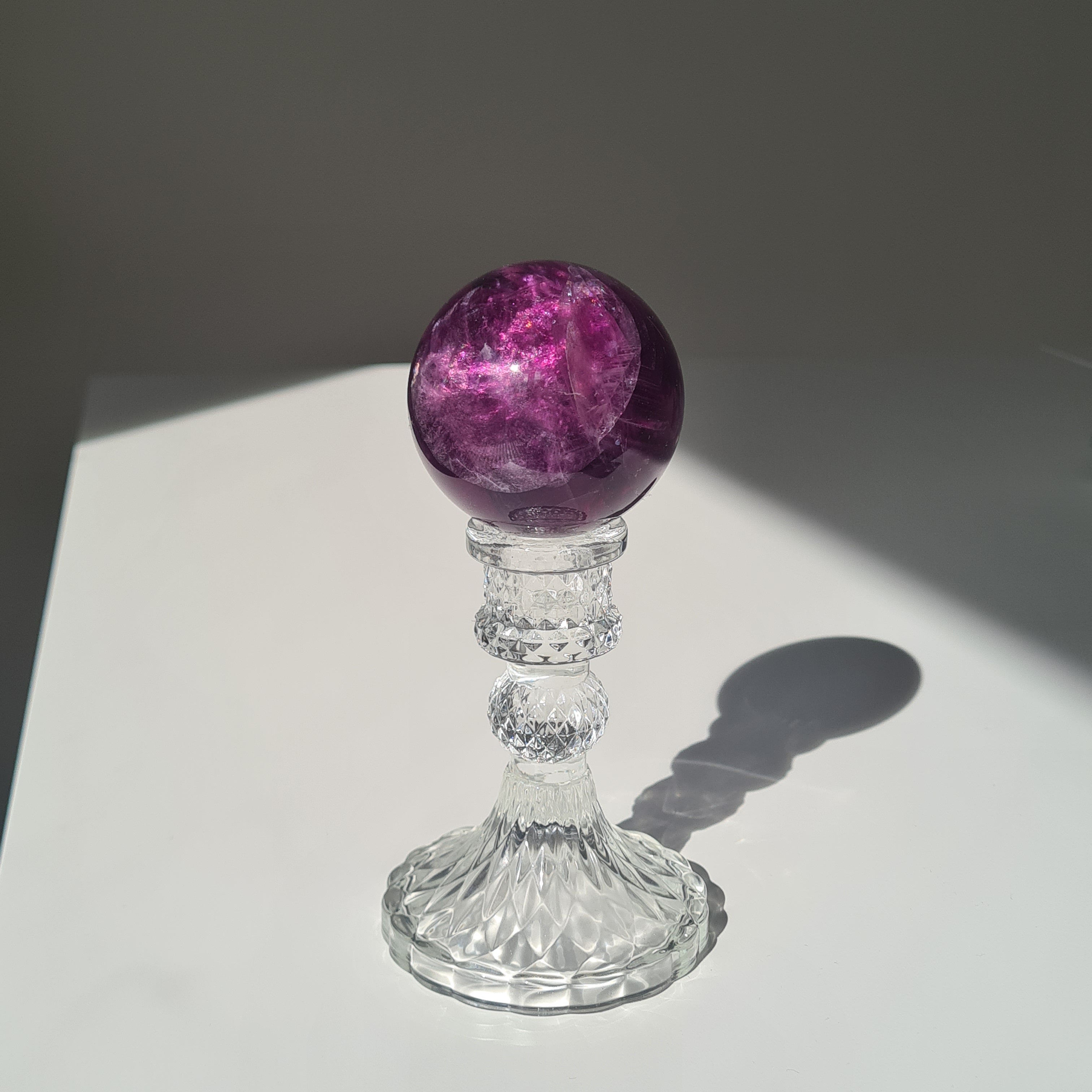 Intergalactic Fluorite with stand | B | 353 g | 5.9 cm