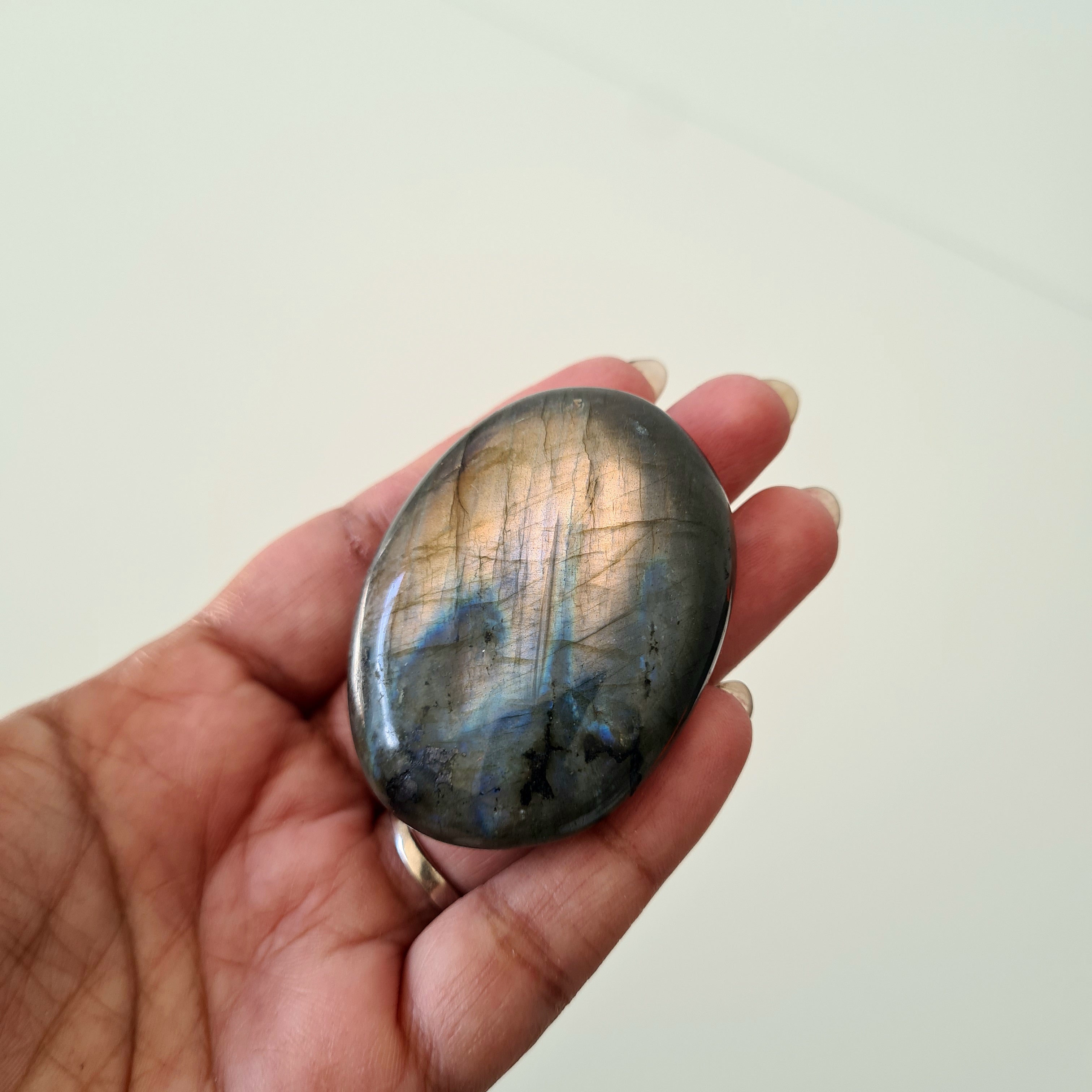 Labradorite Palm Stone | Small