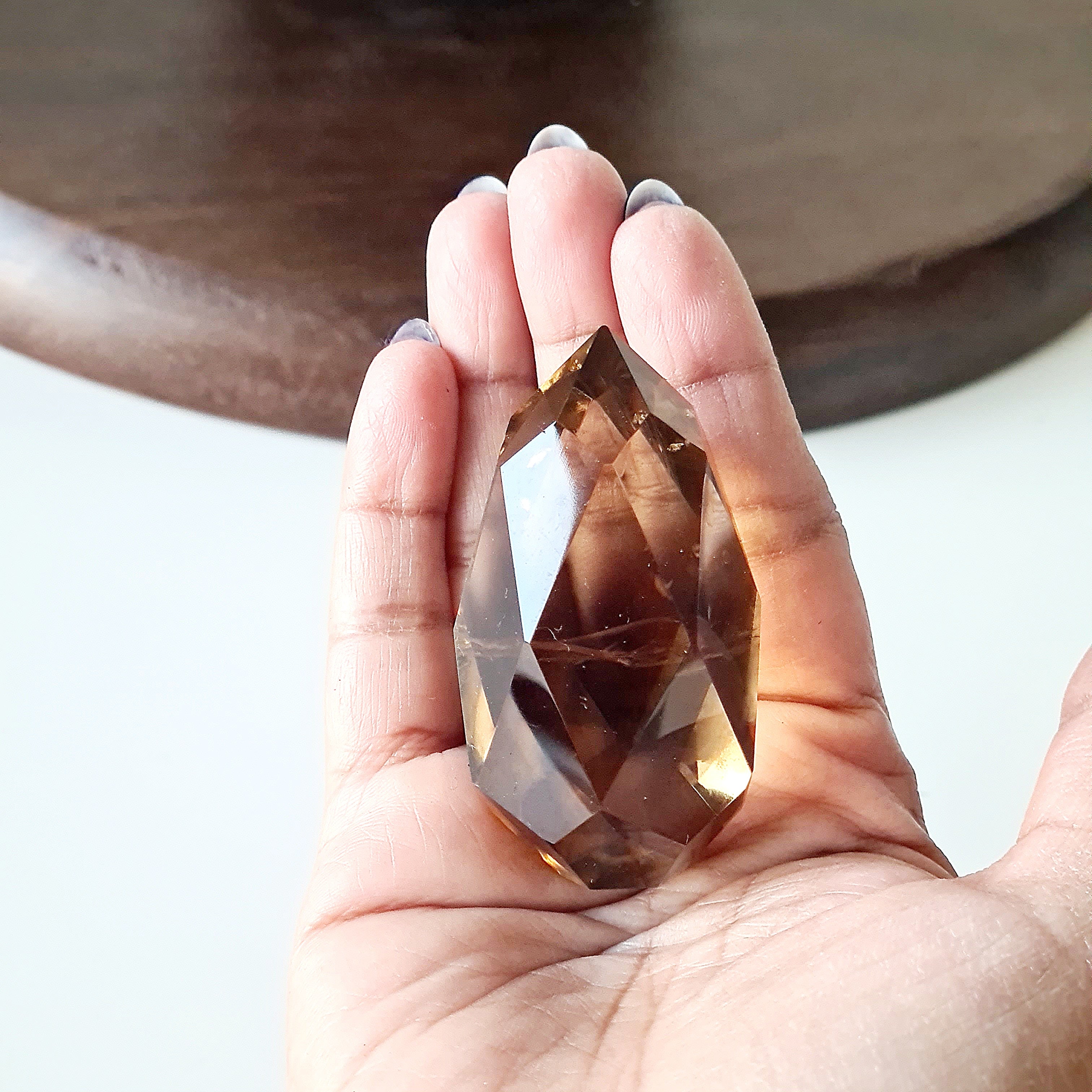 Faceted Smokey Quartz | C