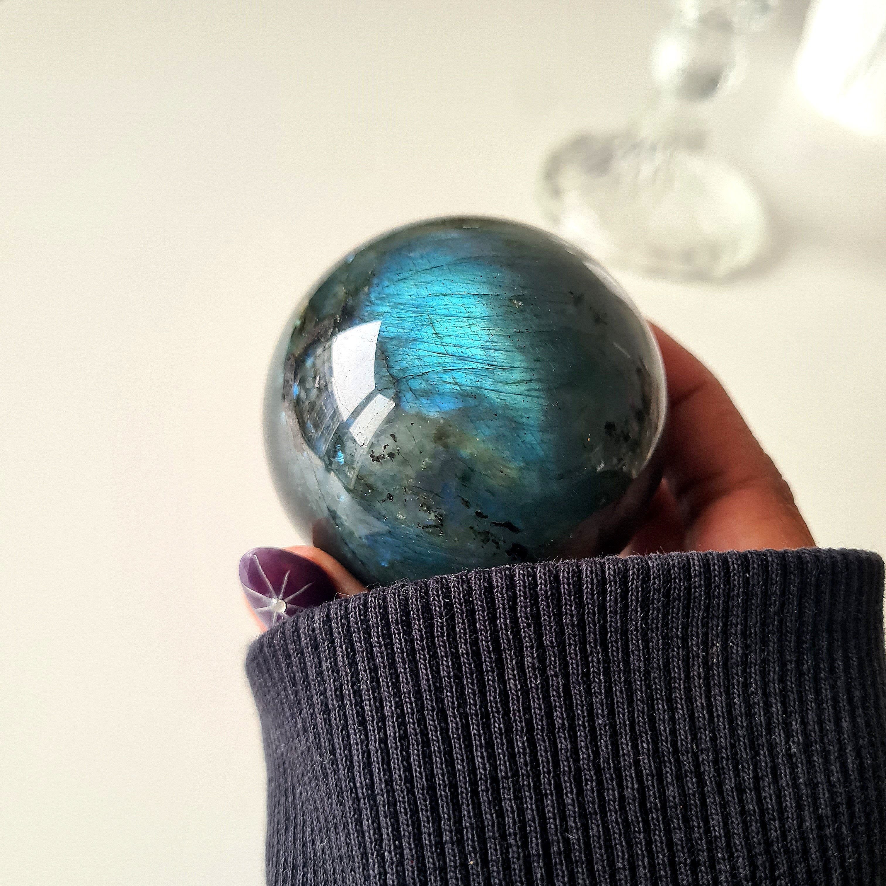 Labradorite Sphere With Stand | D