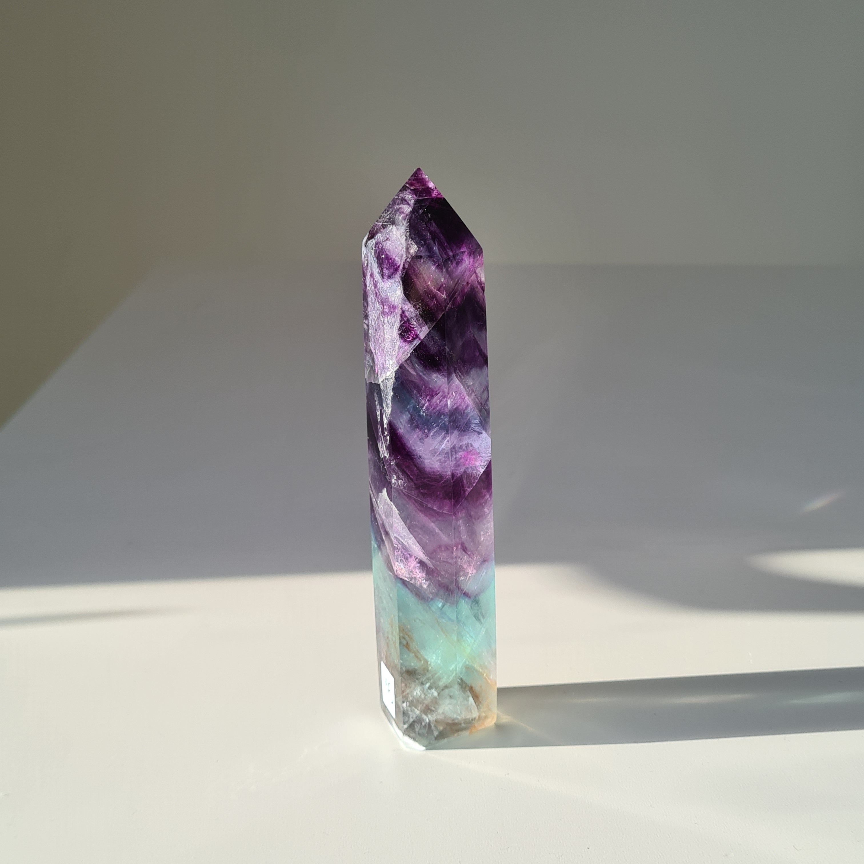 Dreamland Fluorite | f6 | 280 g | 14.5 cm tall | Spinny Bottom