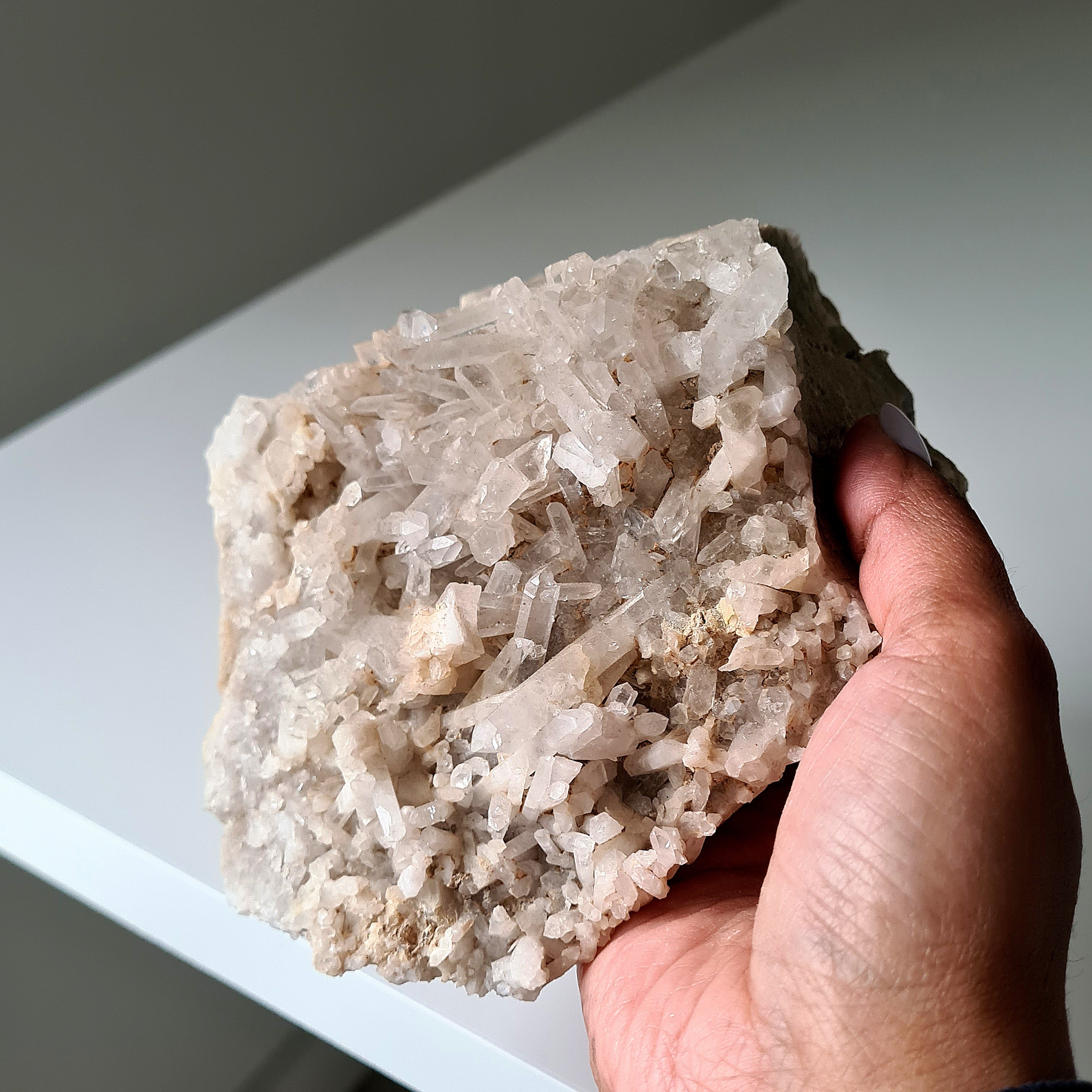 Earthy Clear Quartz Cluster | C