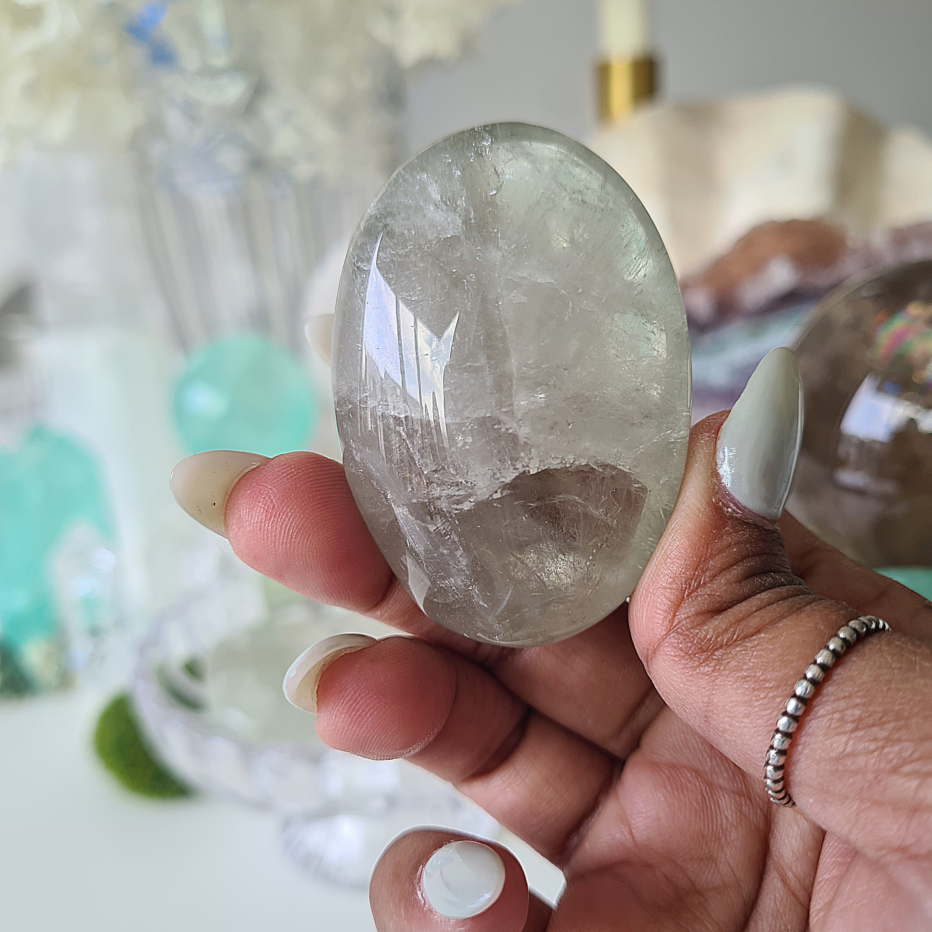 Green Amethyst | Prasiolite | Palm | G17