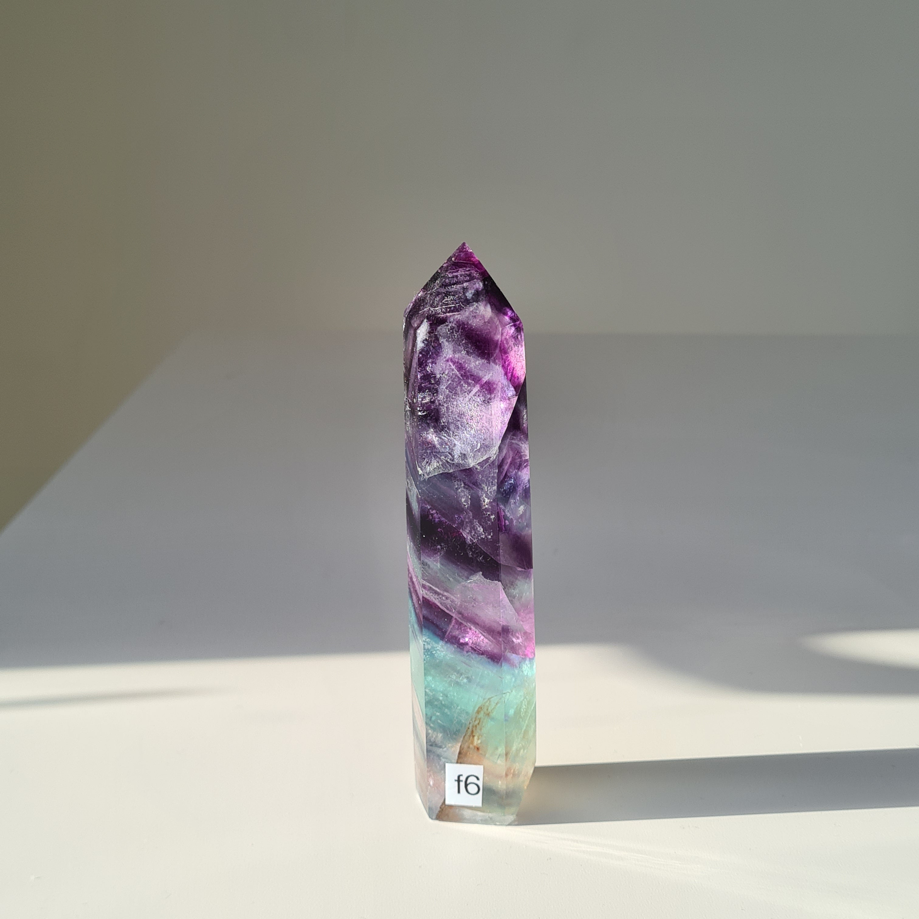 Dreamland Fluorite | f6 | 280 g | 14.5 cm tall | Spinny Bottom