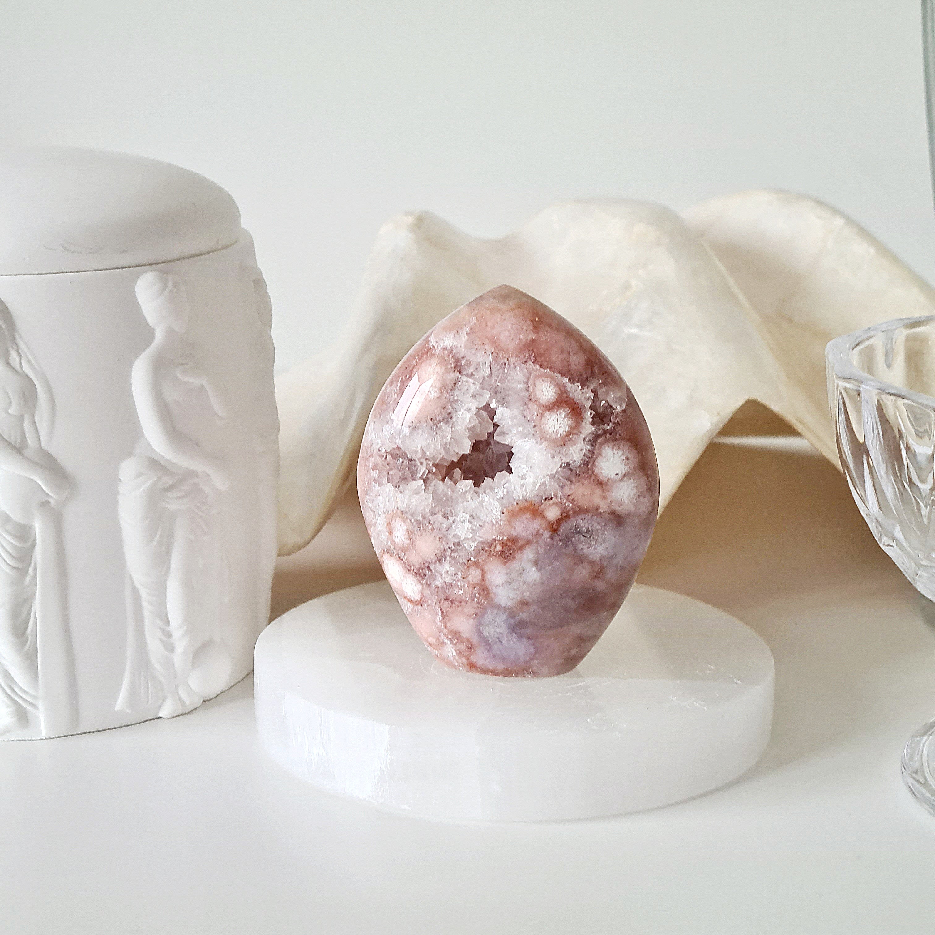 Flower Agate Pink Amethyst | F | 178 g