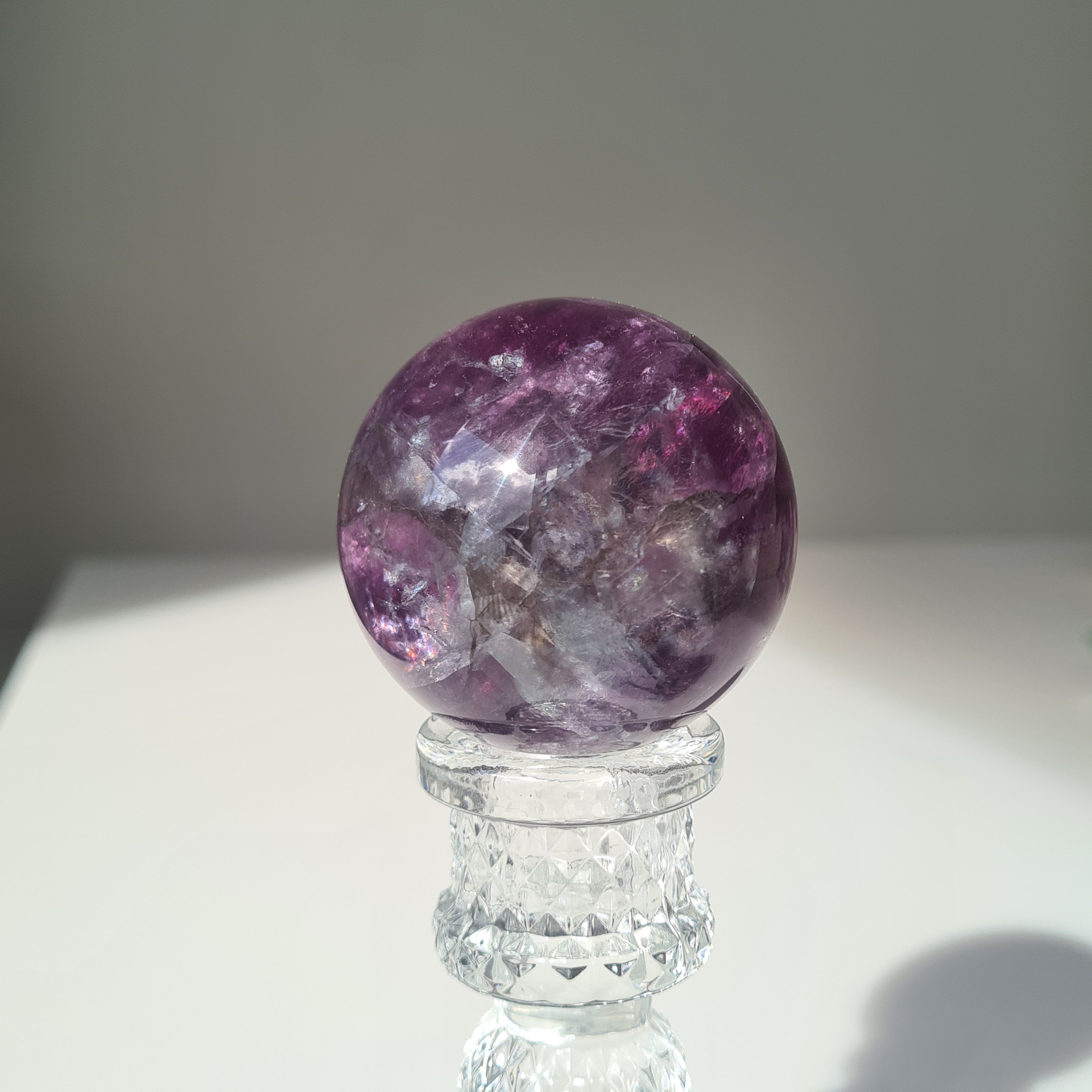 Intergalactic Fluorite with stand | A | 236 g | 5.2 cm
