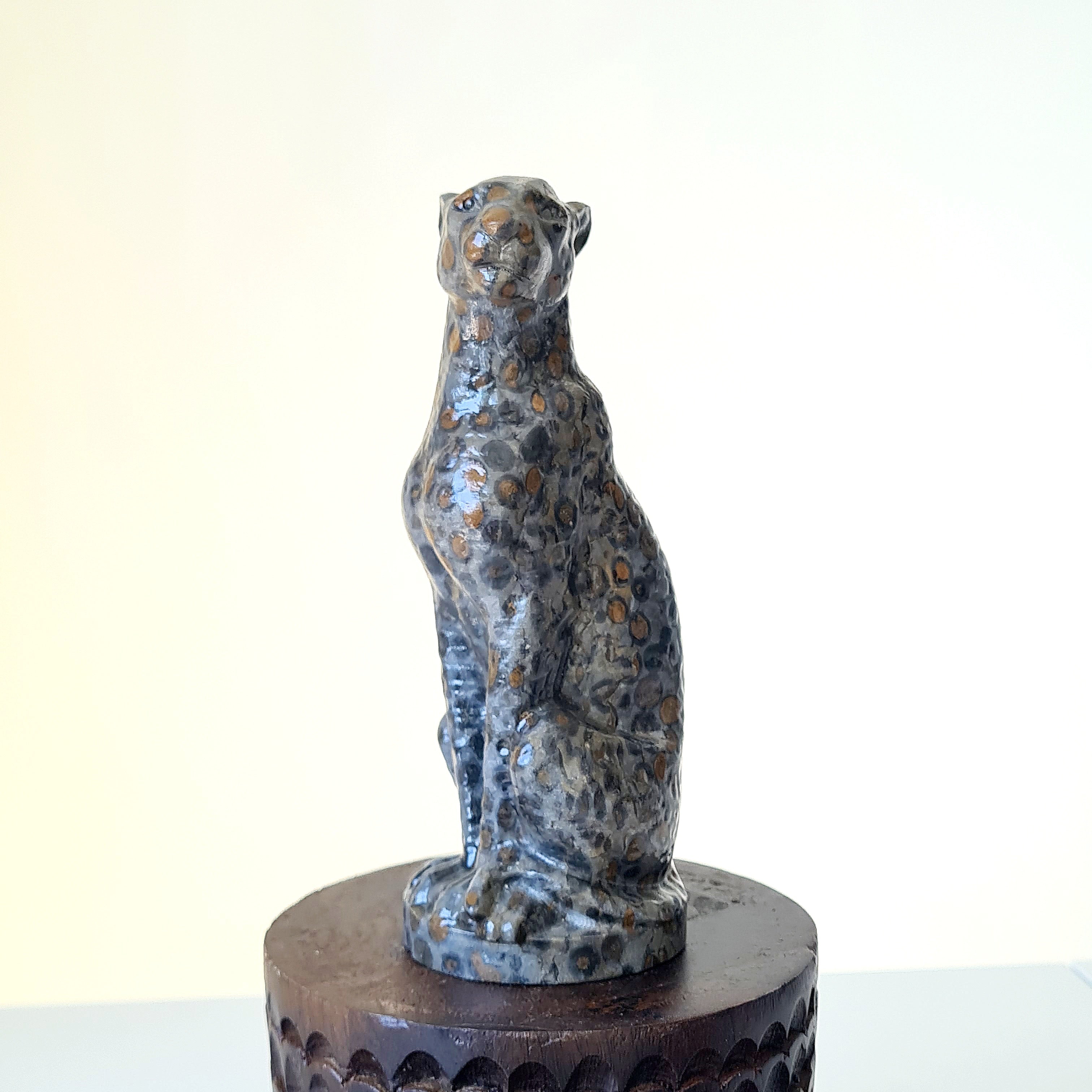 Jasper Leopard π | Earth Energy | 503 g | Appx 15 cm tall