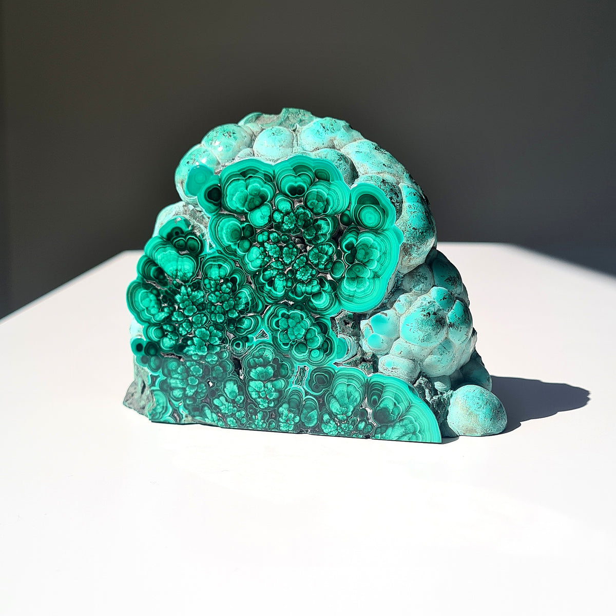 Malachite Crystal Portal | Custom Stand | Piece C