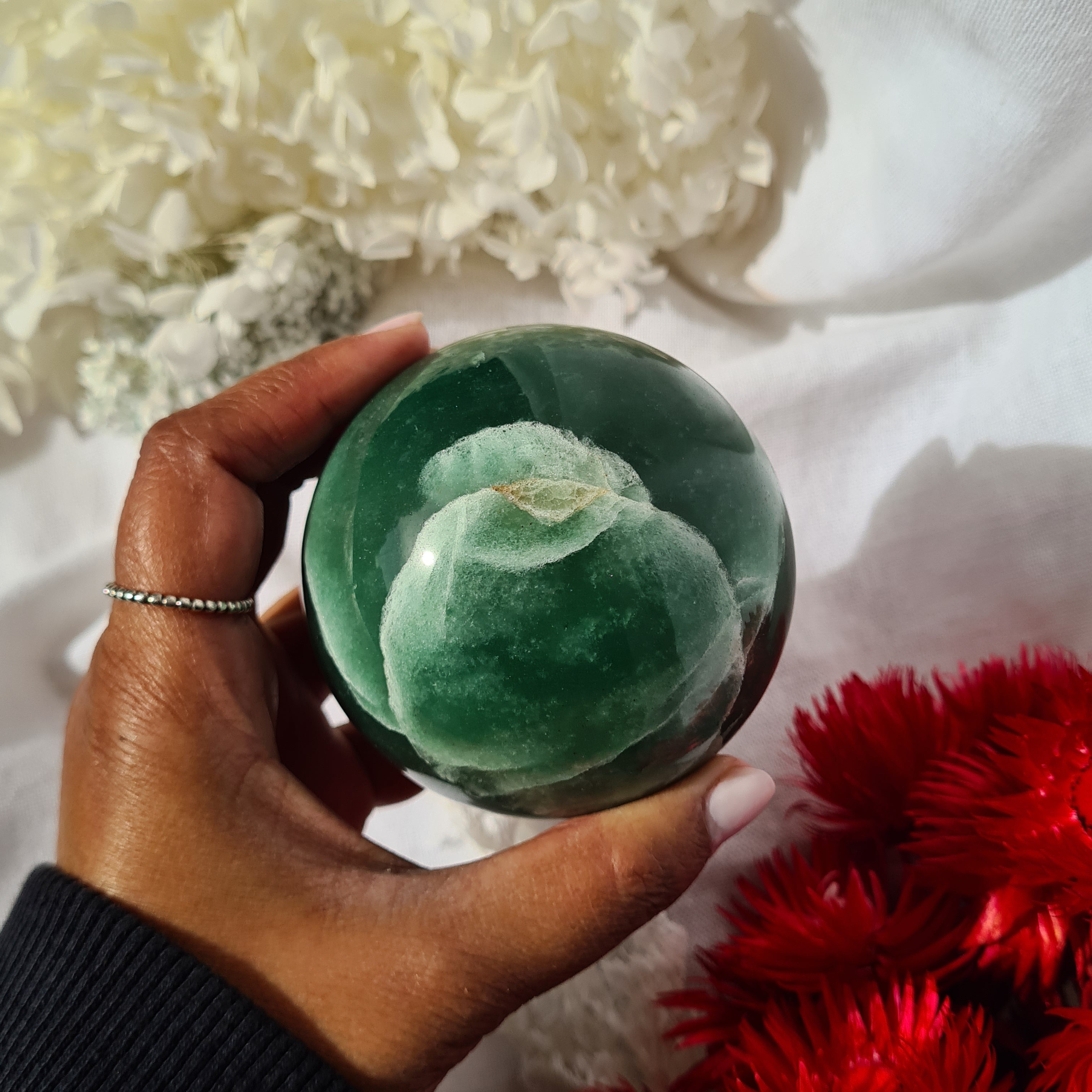 Green Aventurine- Sphere with stand