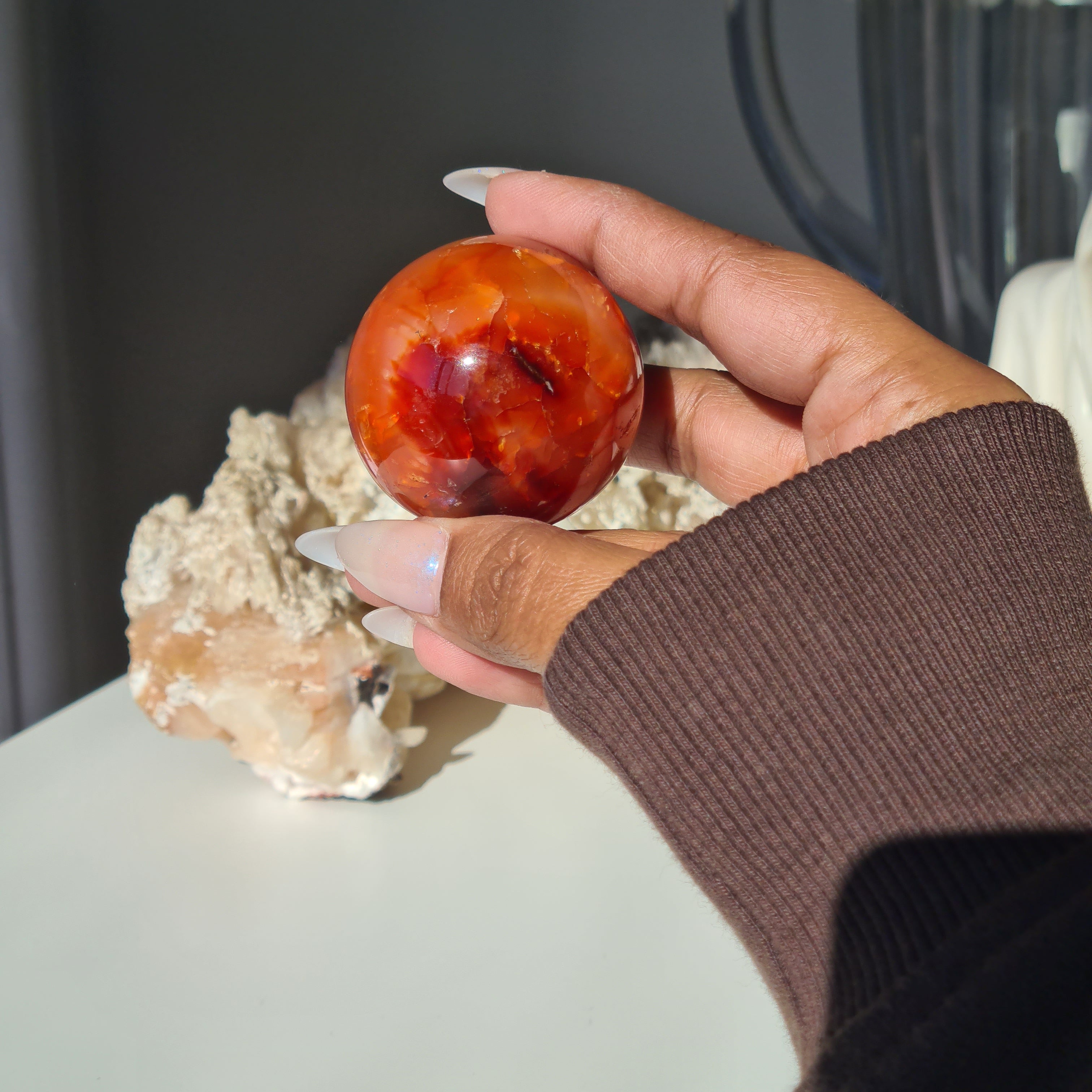 Gate Keeper with Carnelian Sphere
