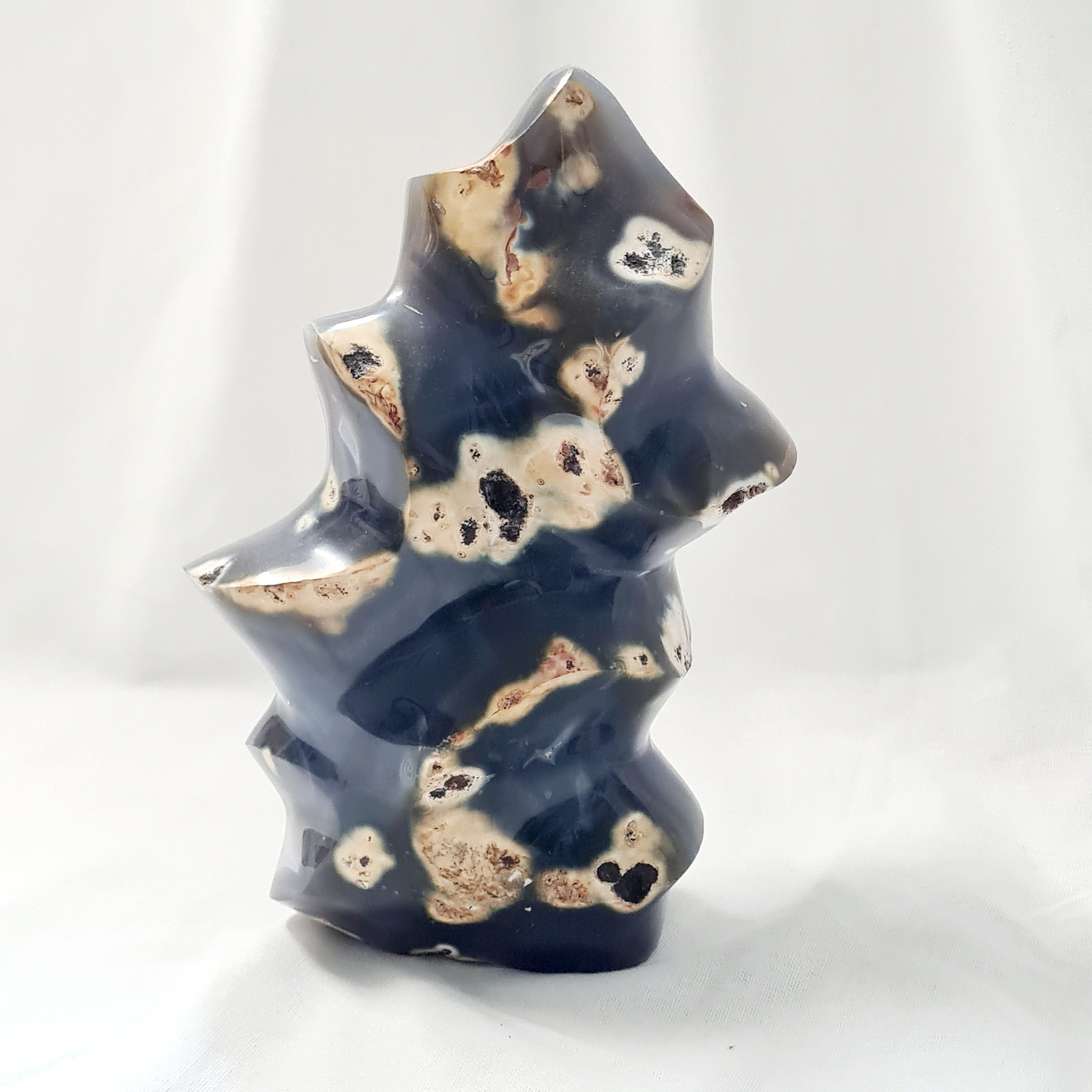 Orca Agate | Large Flame