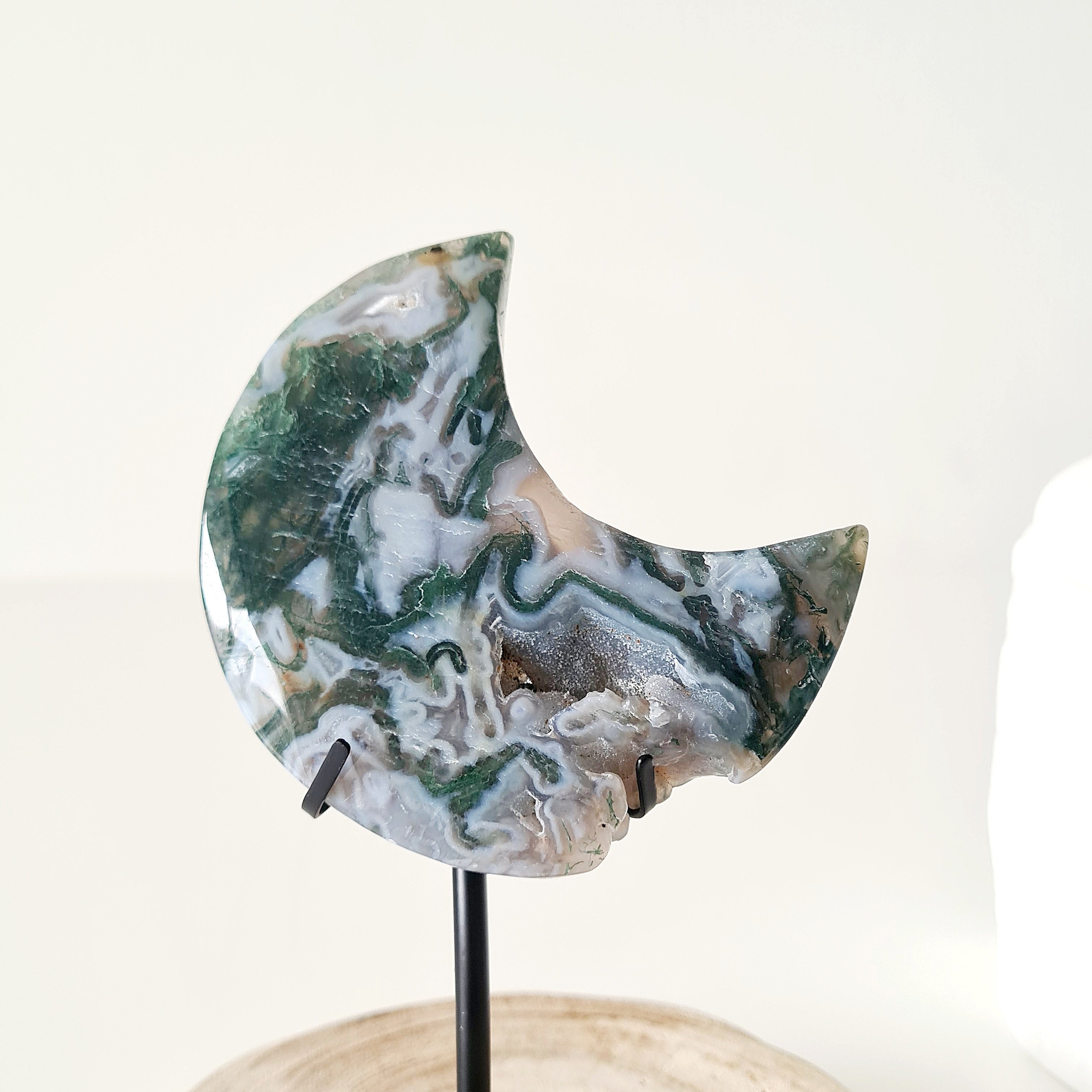 Moss Agate Luna π | 10 | Small