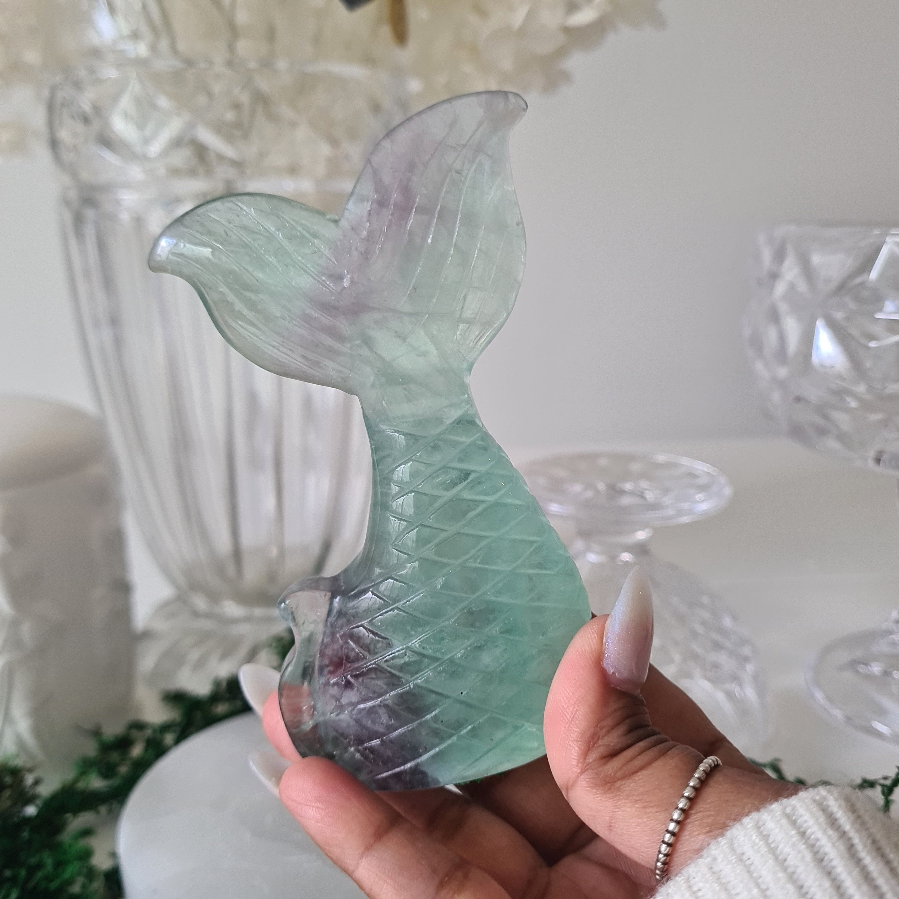 Siren & Mermaid Tail | Fluorite