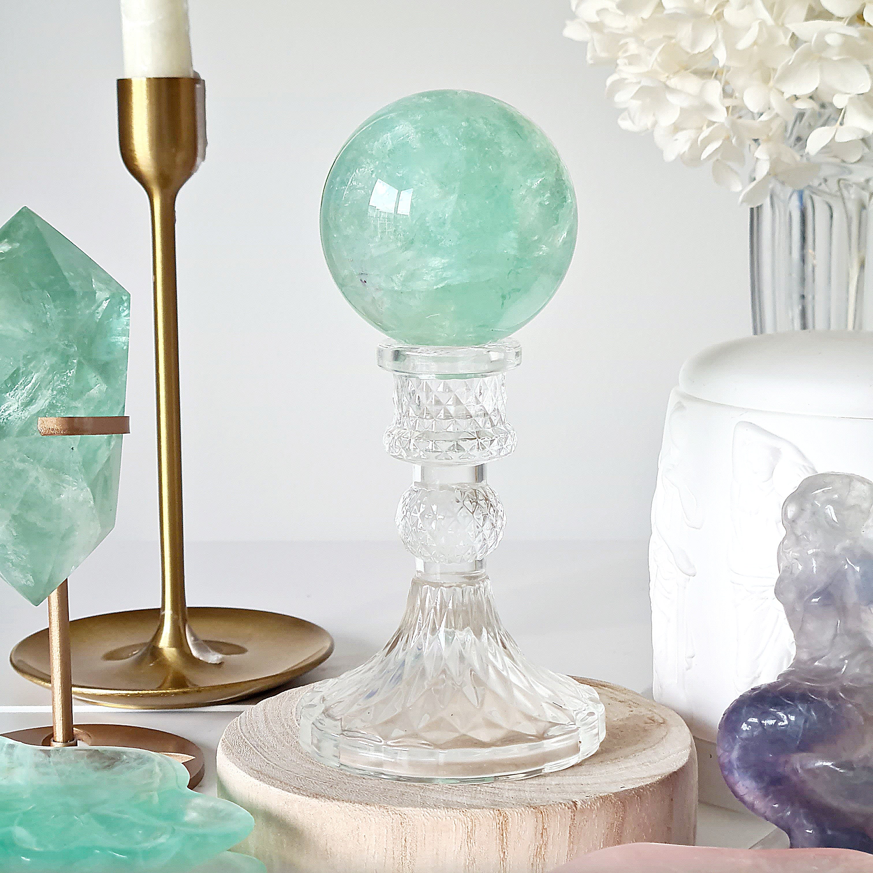 Blue Lake Fluorite with stand | C | 423 g