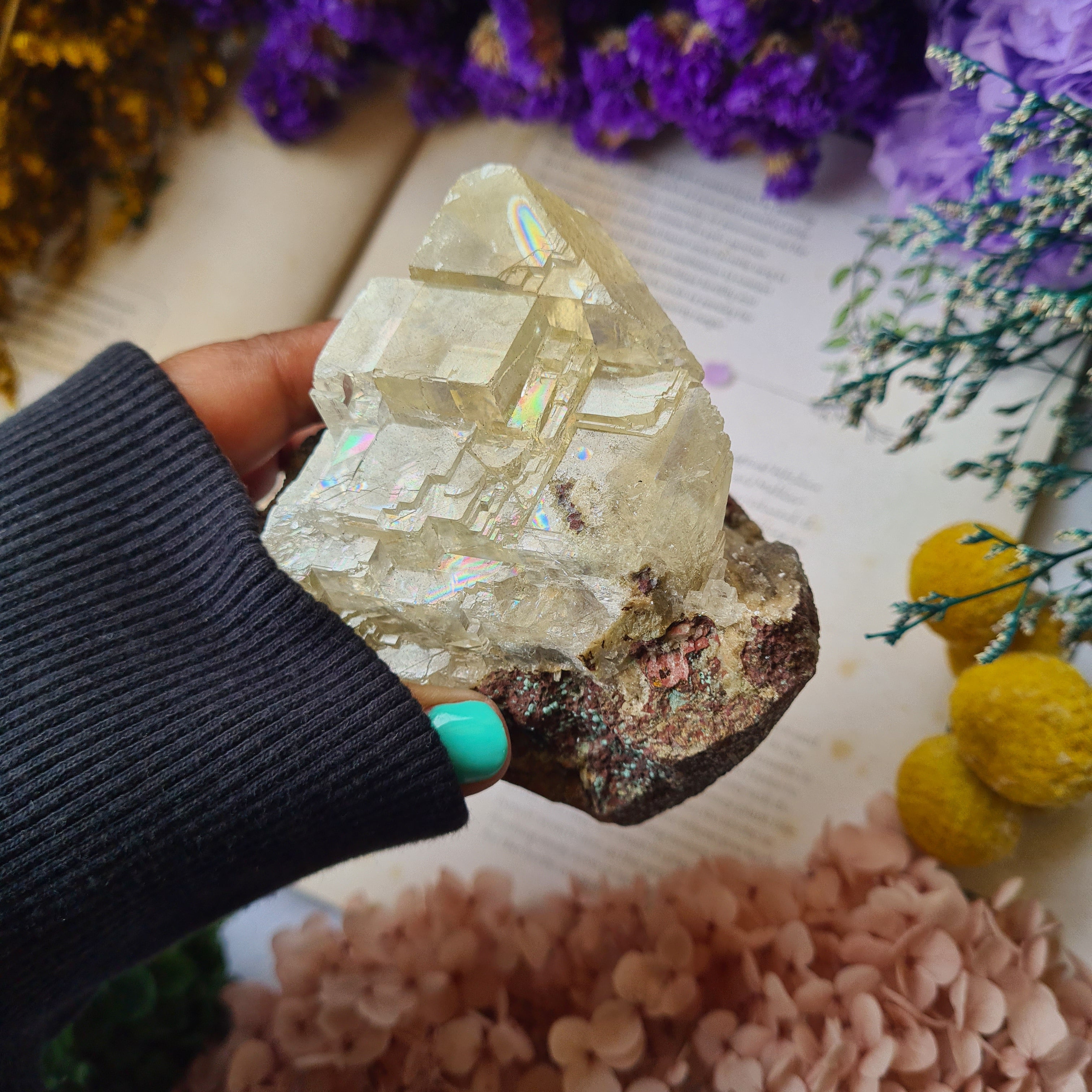 Optical Calcite in Matrix