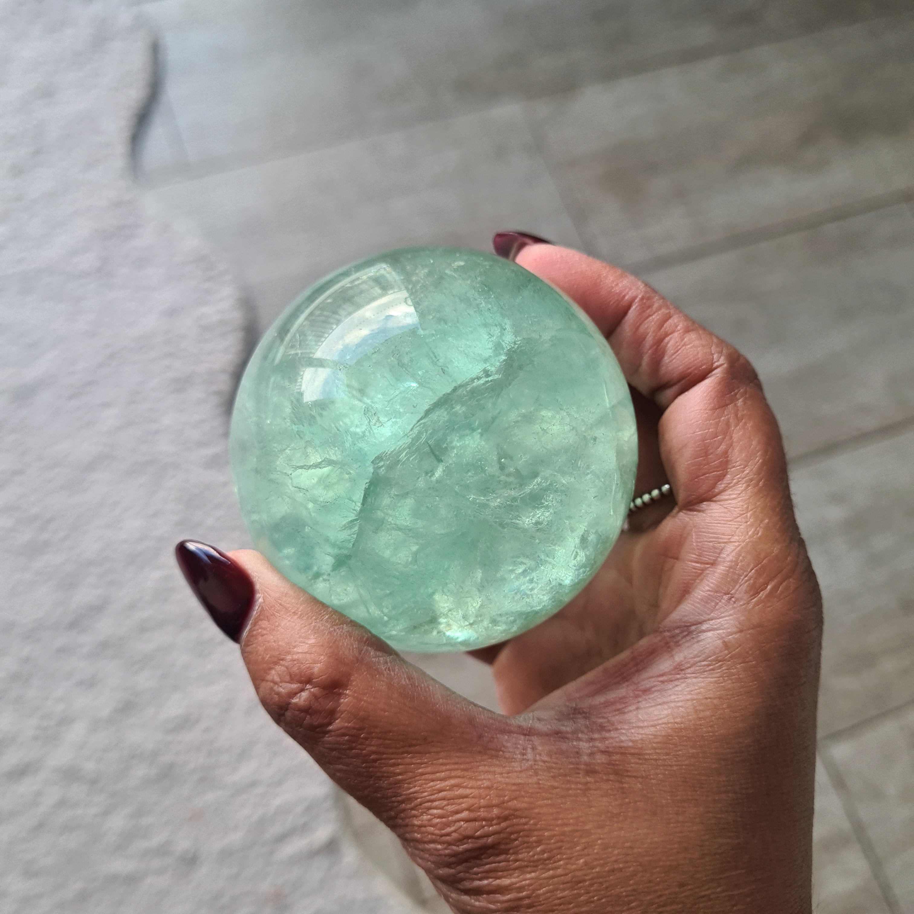 Blue Lake Fluorite with stand | C | 423 g