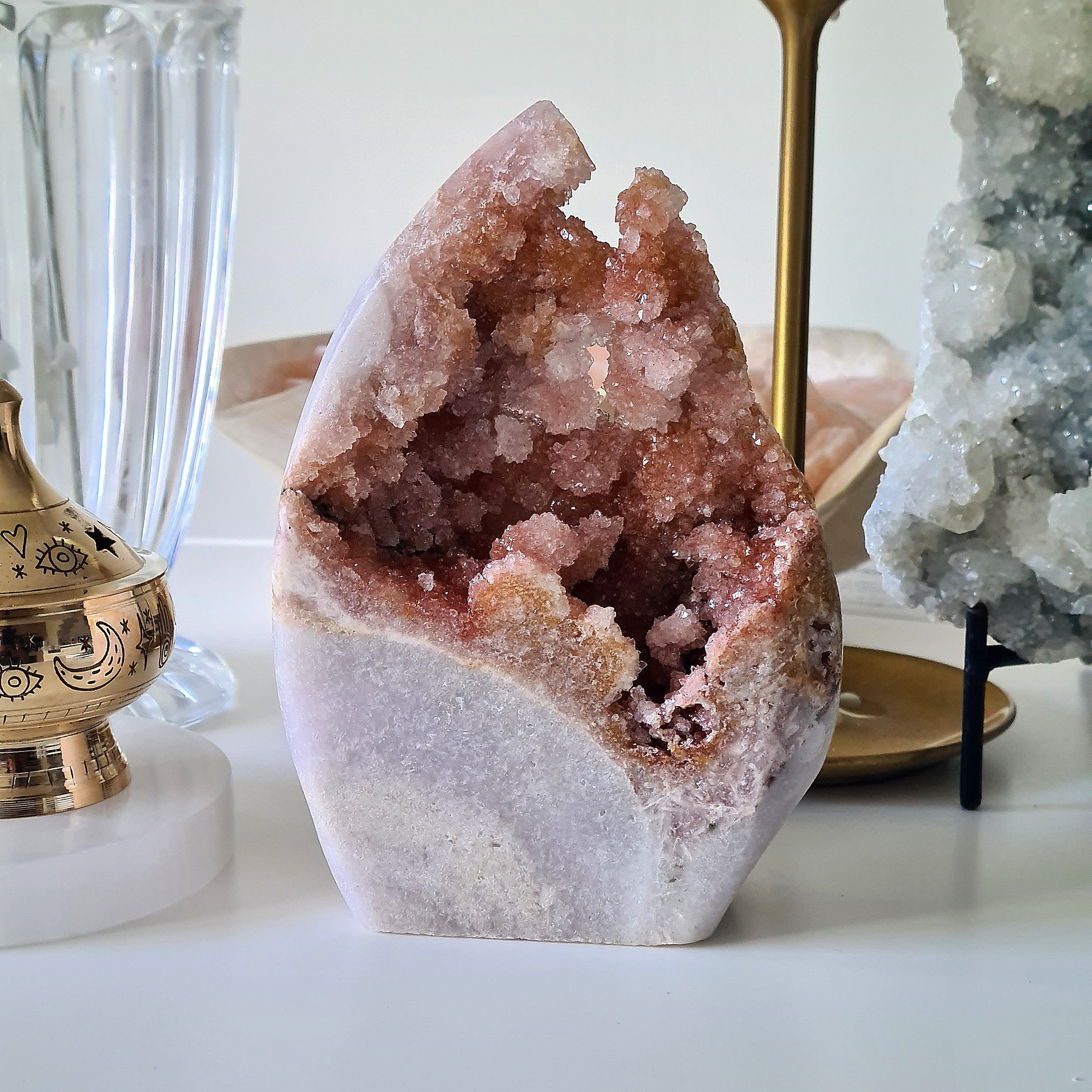 Pink Amethyst Free Form | Druzy Portal | 14.5 cm tall