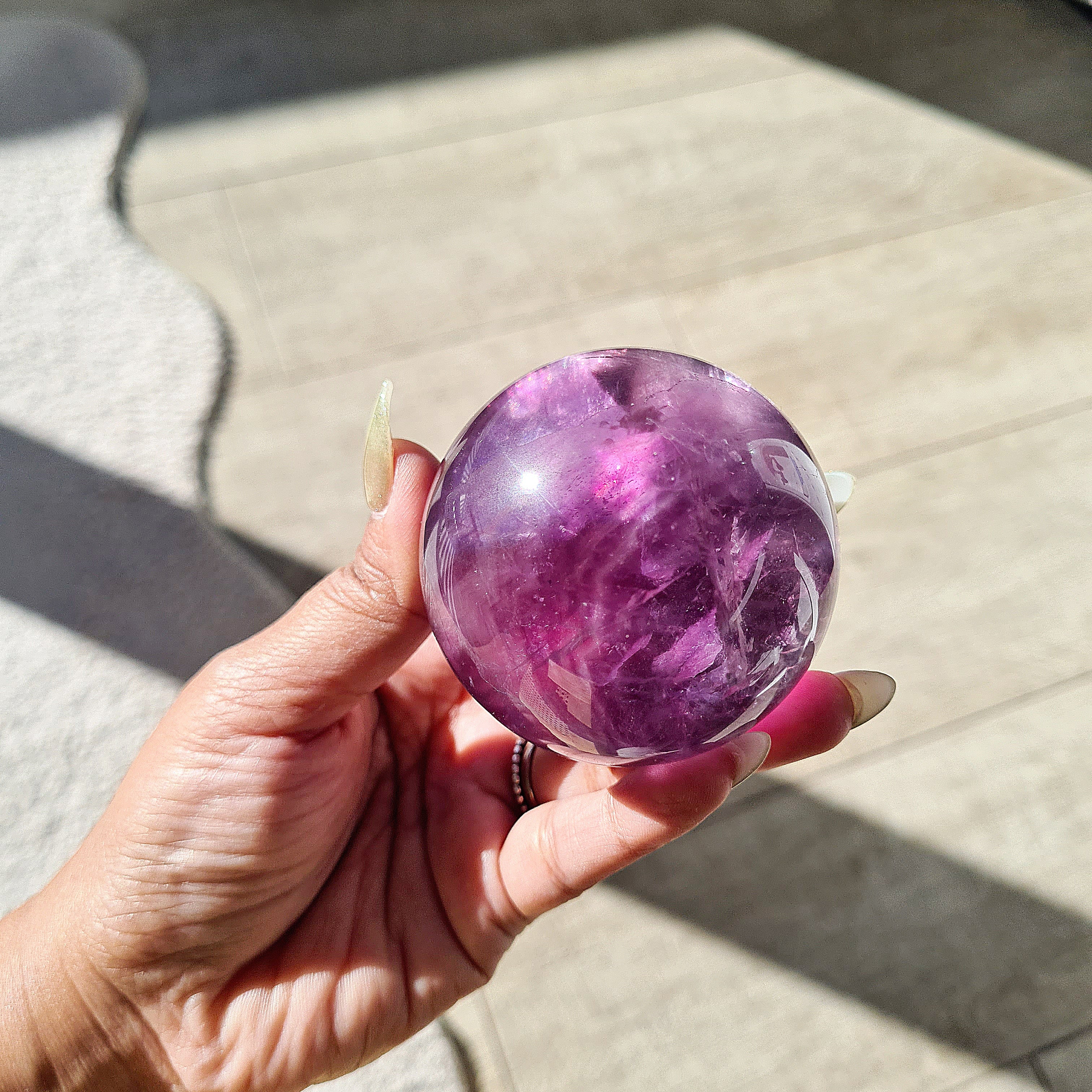Mermaid & Siren | Purple Fluorite with Stand
