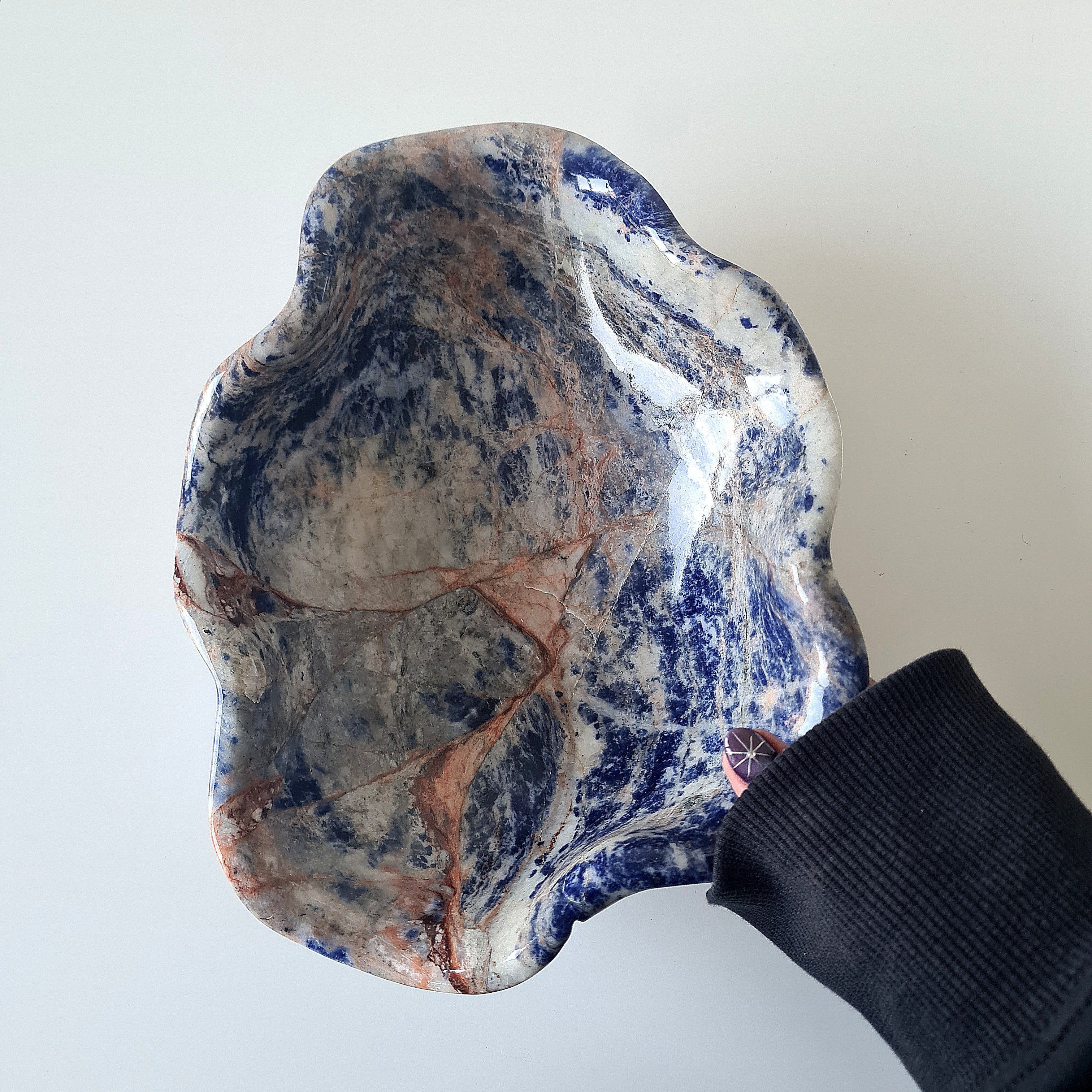 Sodalite Crystal Bowl | Large | Appx 23 cm