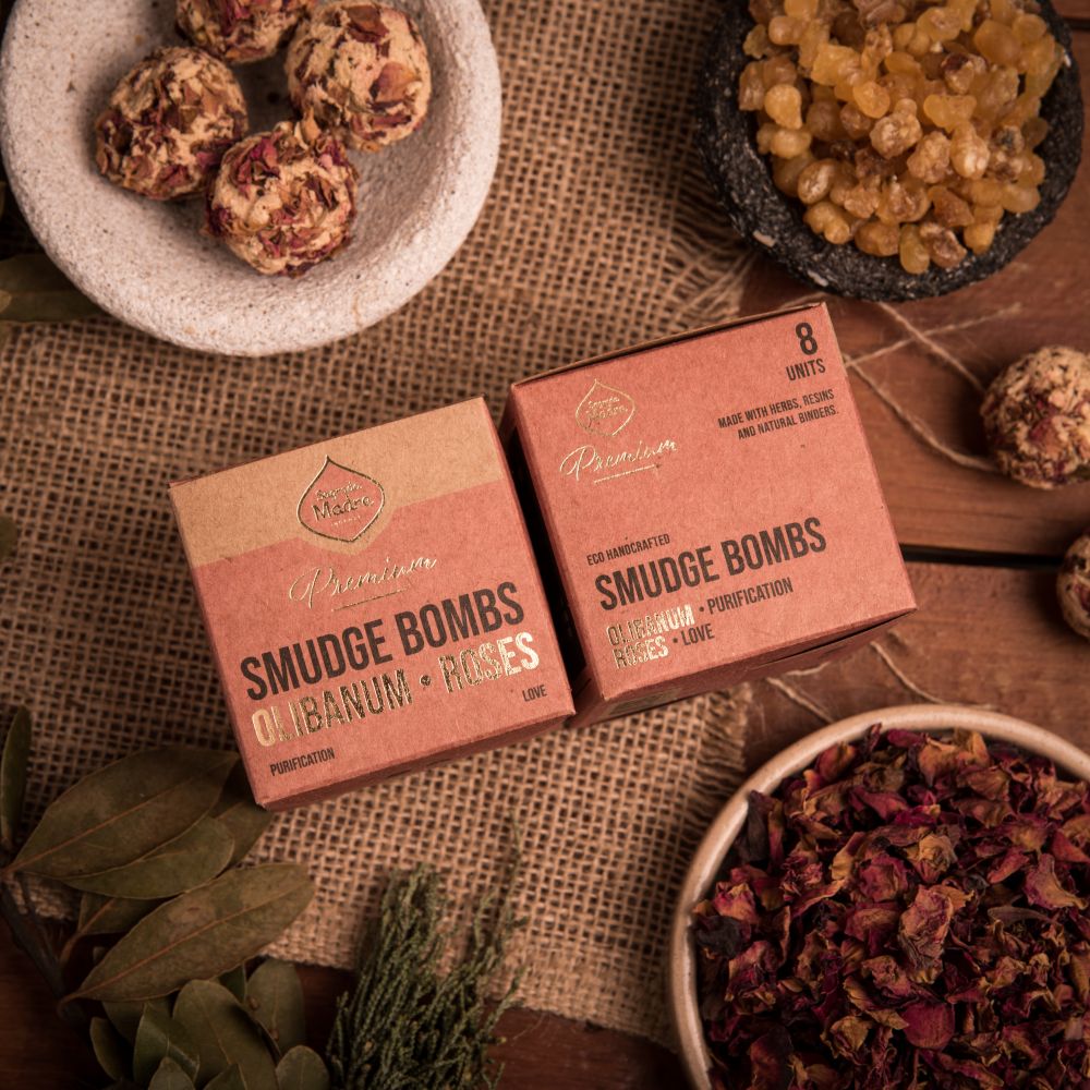 Emotional Balance | Smudge Bomb Premium X8 Olibanum and Roses