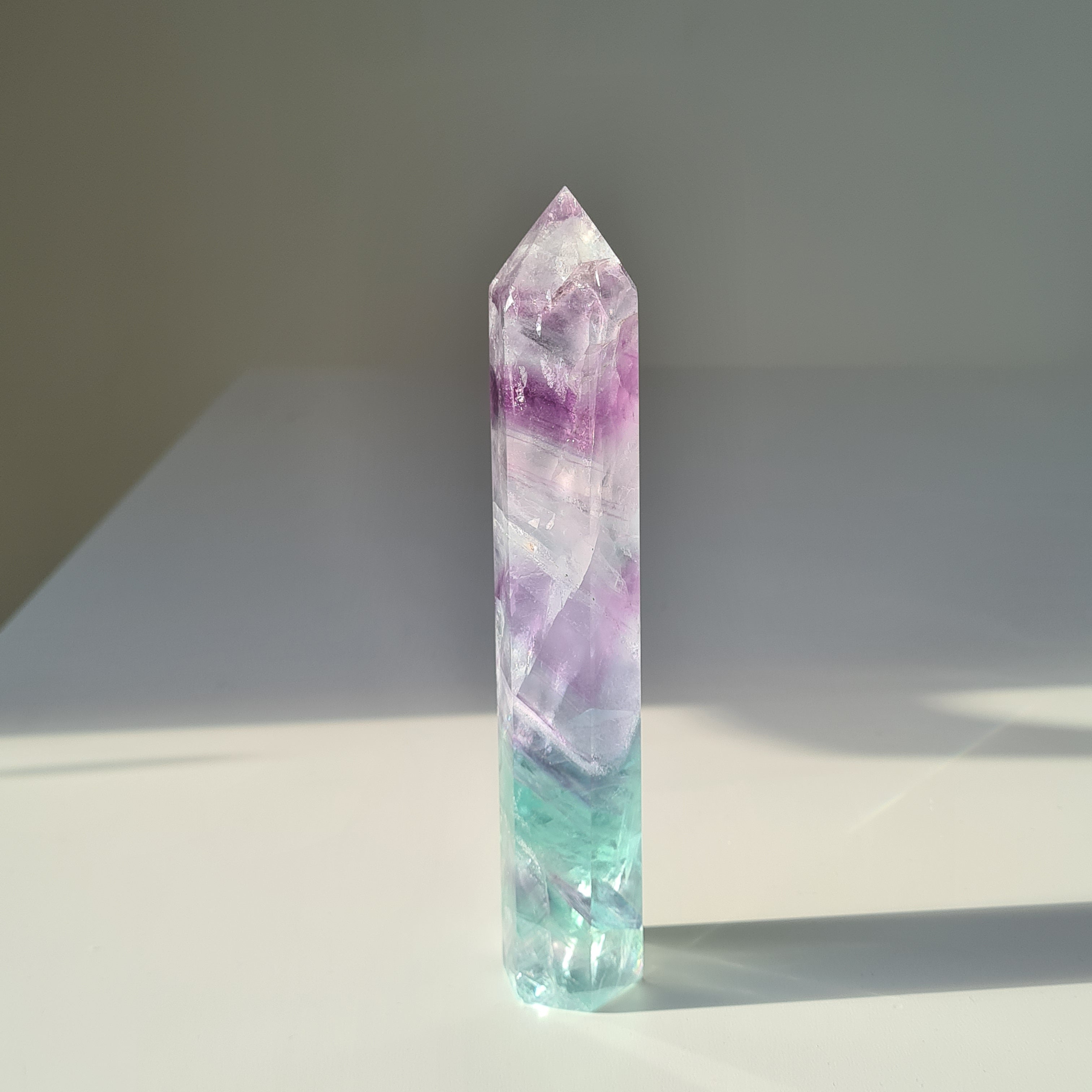 Dreamland Fluorite | f7 | 311 g | 16.5 cm tall | Spinny Bottom