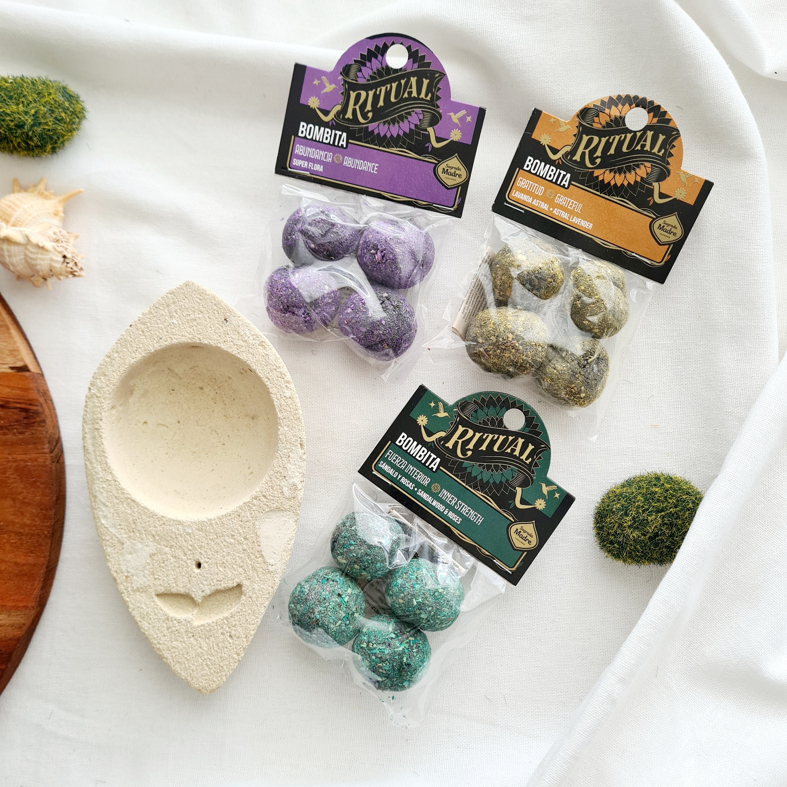 The Sacred Intention kit | 3 Pack Of Bombitas & Burner