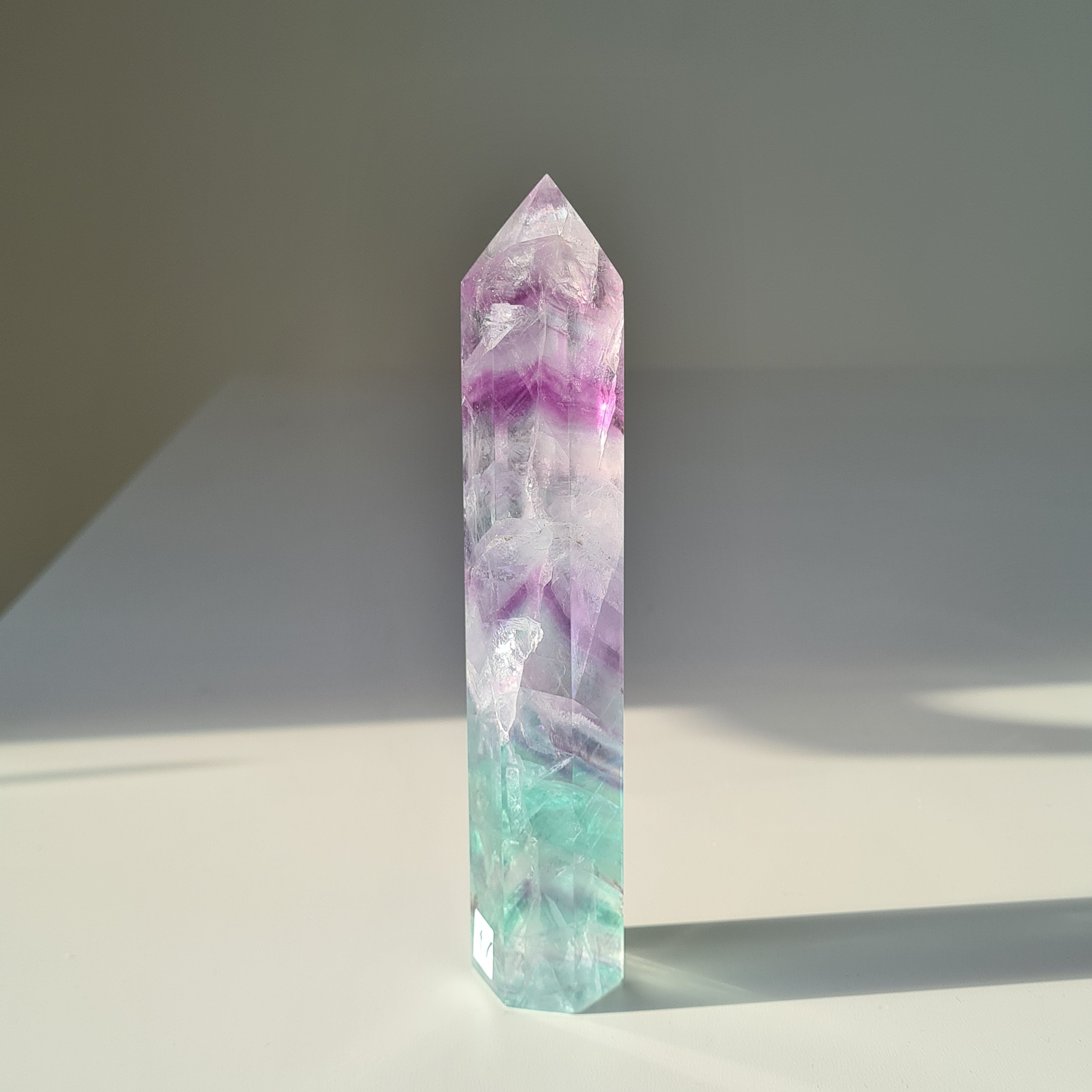 Dreamland Fluorite | f7 | 311 g | 16.5 cm tall | Spinny Bottom