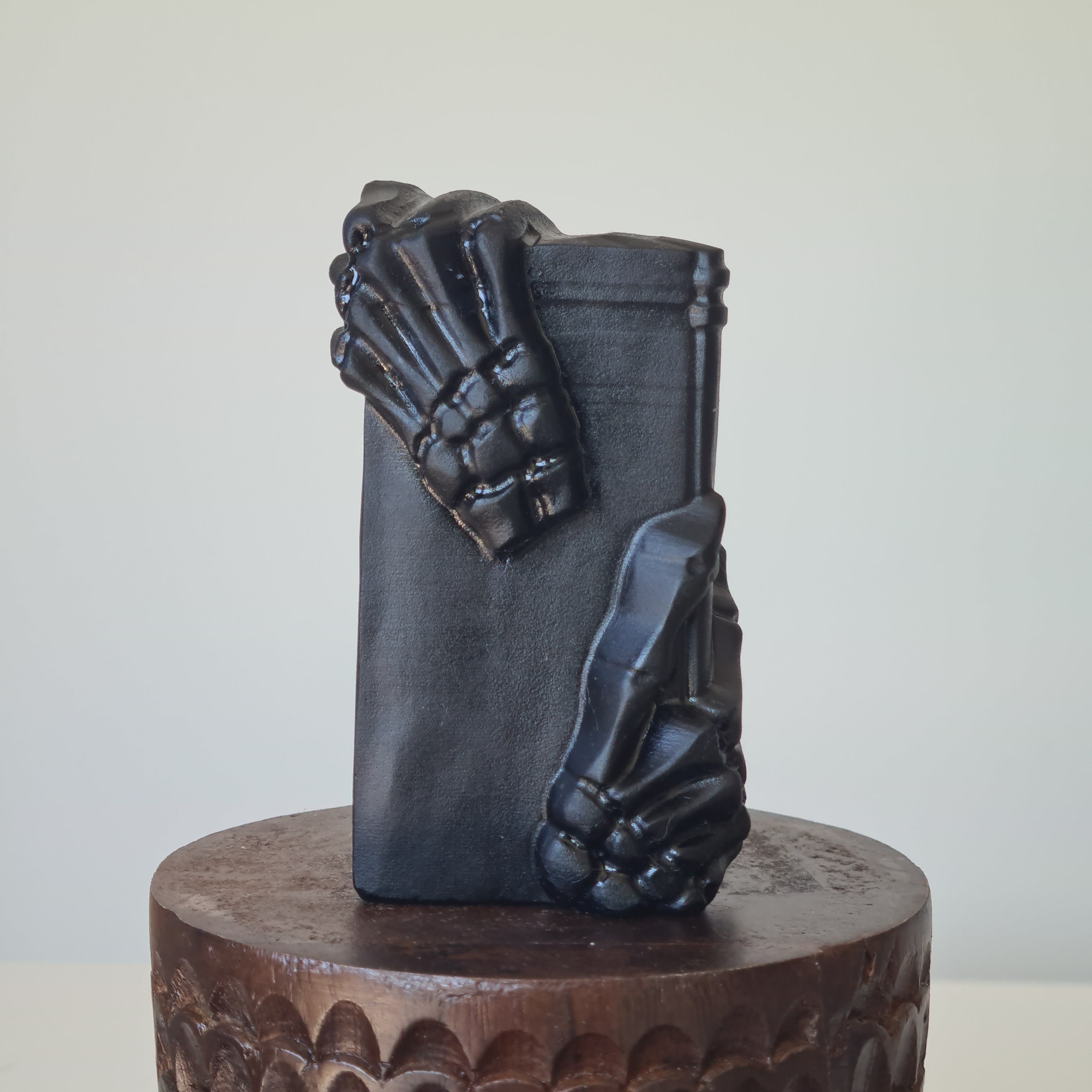 Black Obsidian | Spell Book Carving | B
