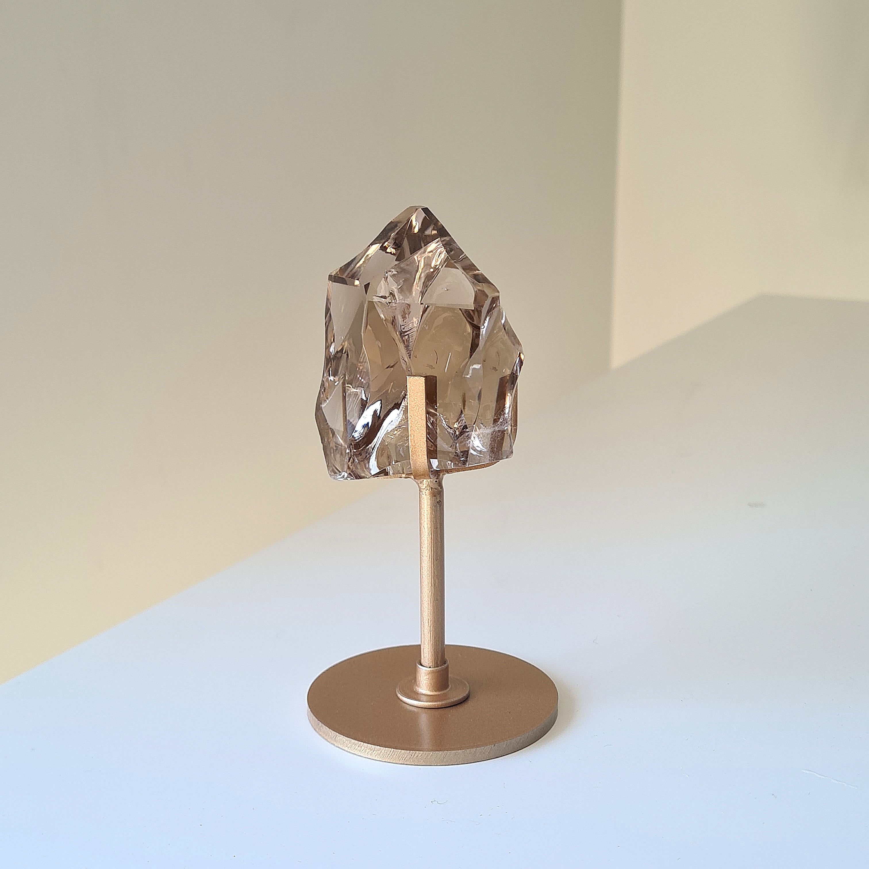 Gemmy Smokey Quartz on Custom Stand | Appx 6 cm gem