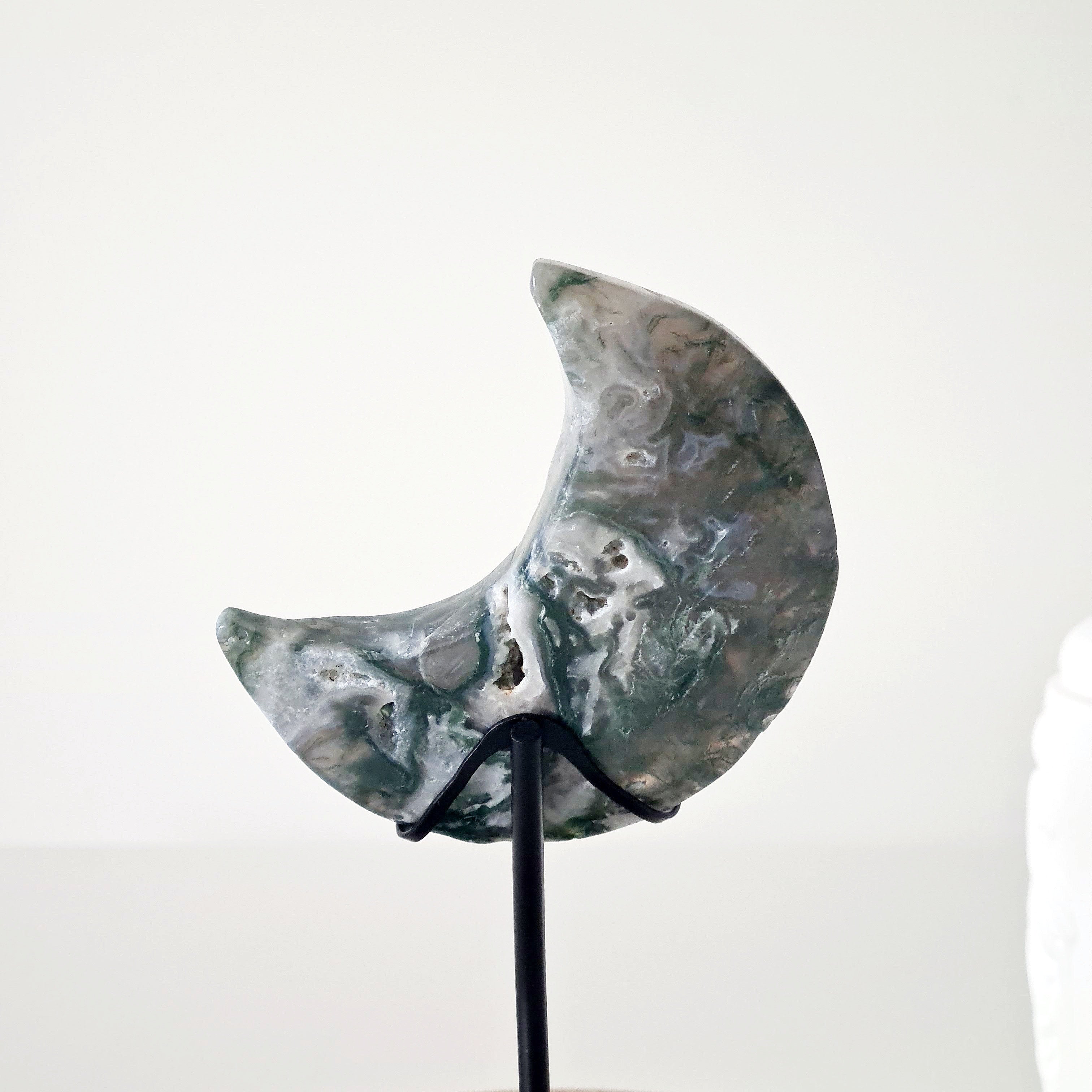 Moss Agate Luna π | 2 | Small