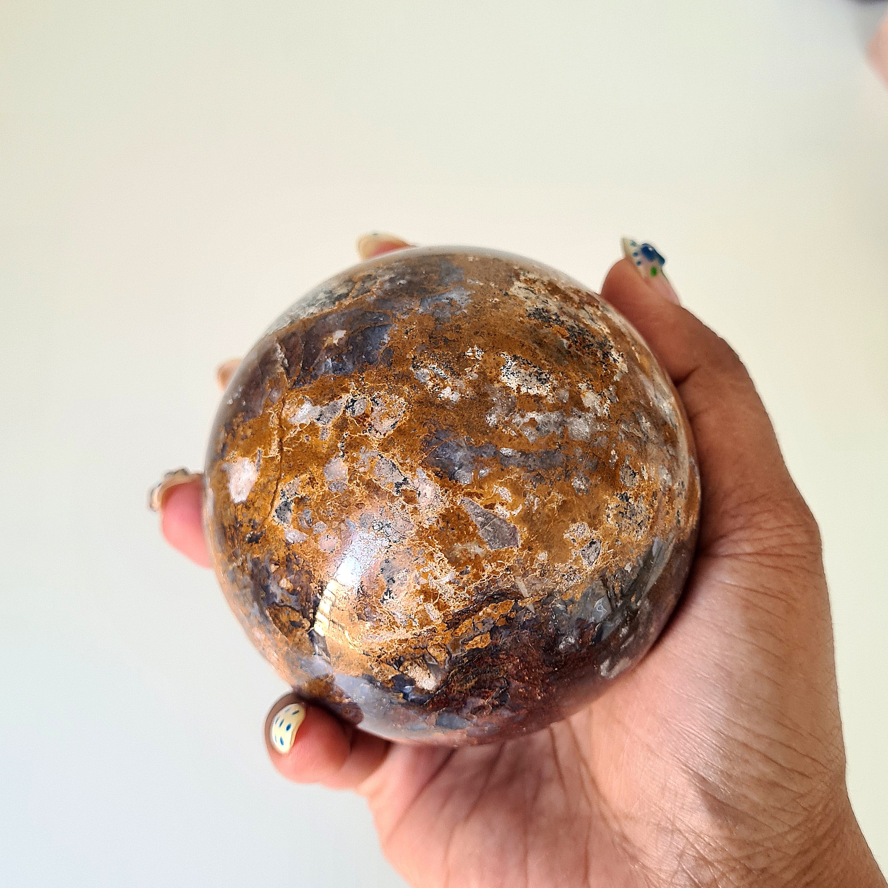 Pietersite Sphere On Stand | A | Appx 500 g | 7.3 cm