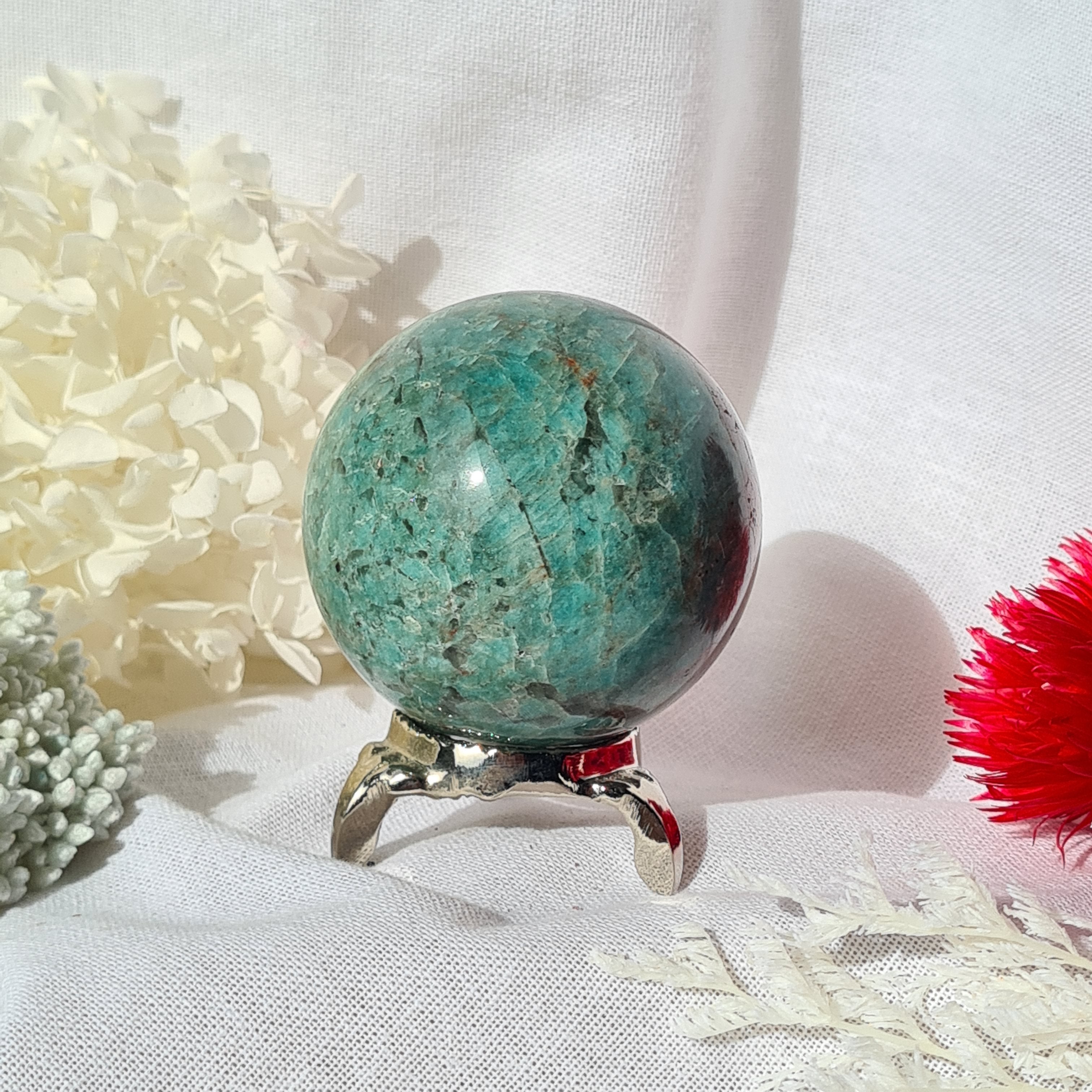 Amazonite Sphere with Stand