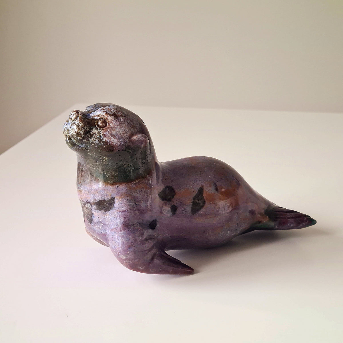 Ocean Jasper Seal Carving ðŸ¦