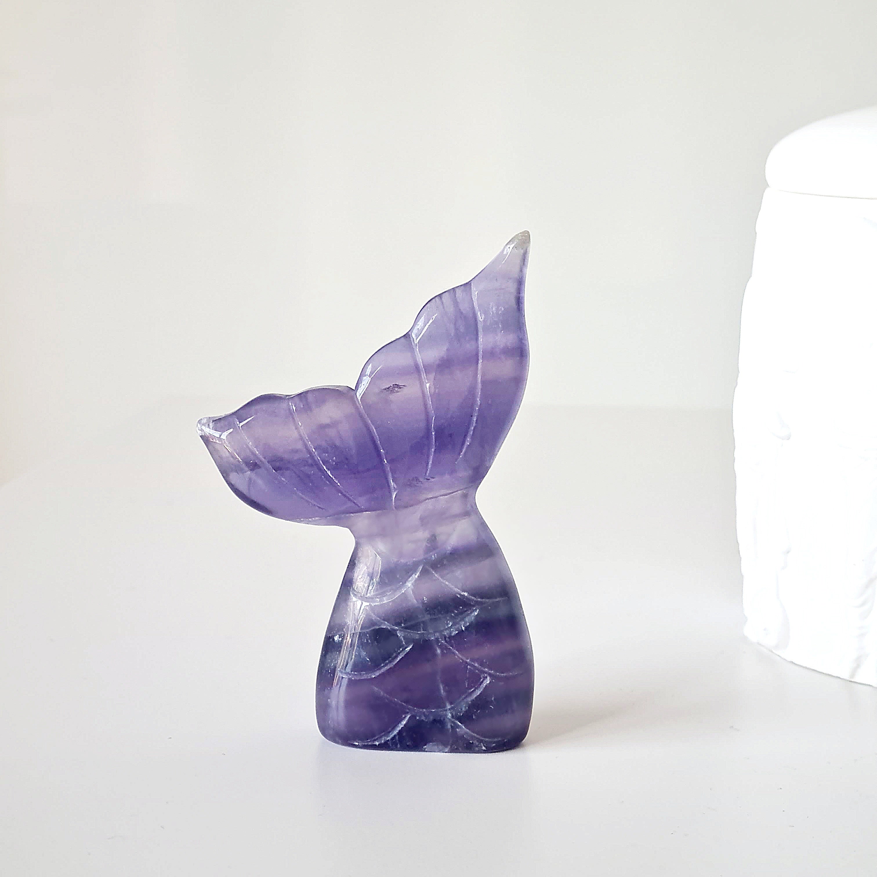 Lilac Fluorite Mermaid Tail | E