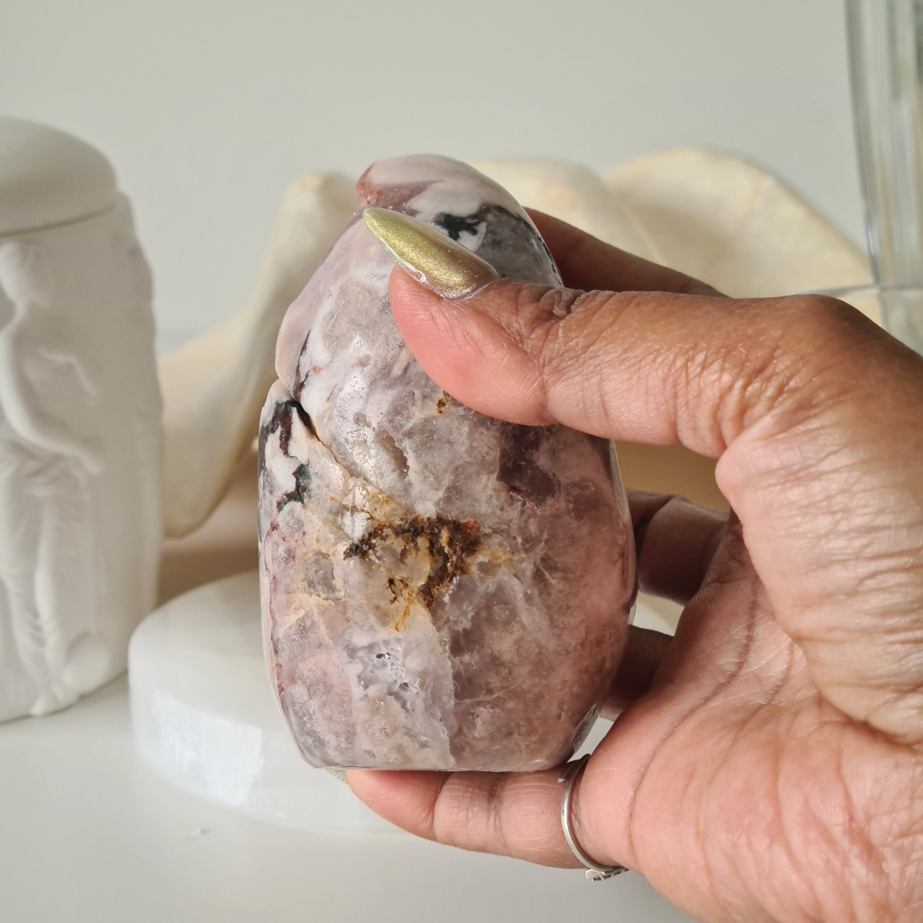 Flower Agate Pink Amethyst | G | 350 g