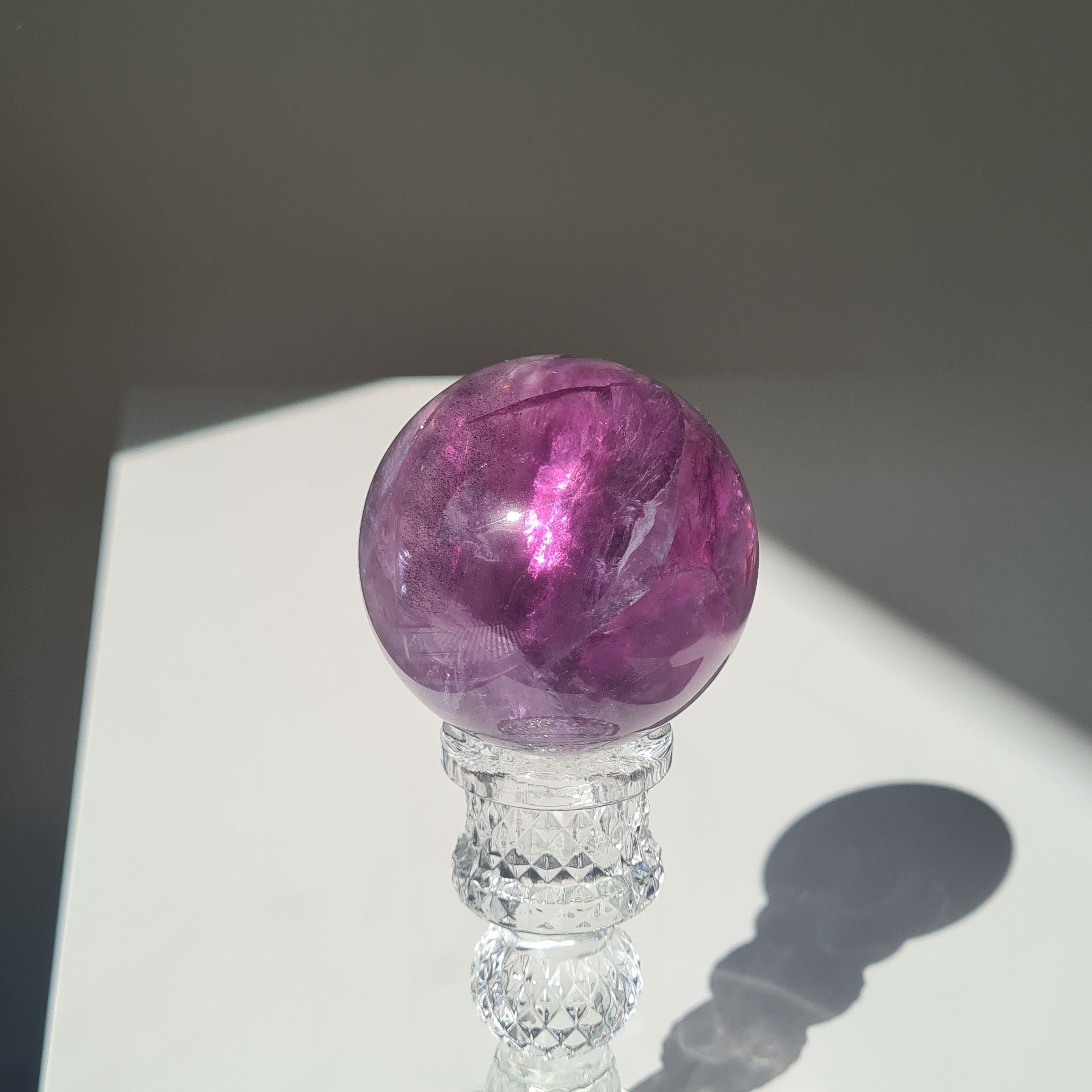 Intergalactic Fluorite with stand | G | 340 g | 5.9 cm