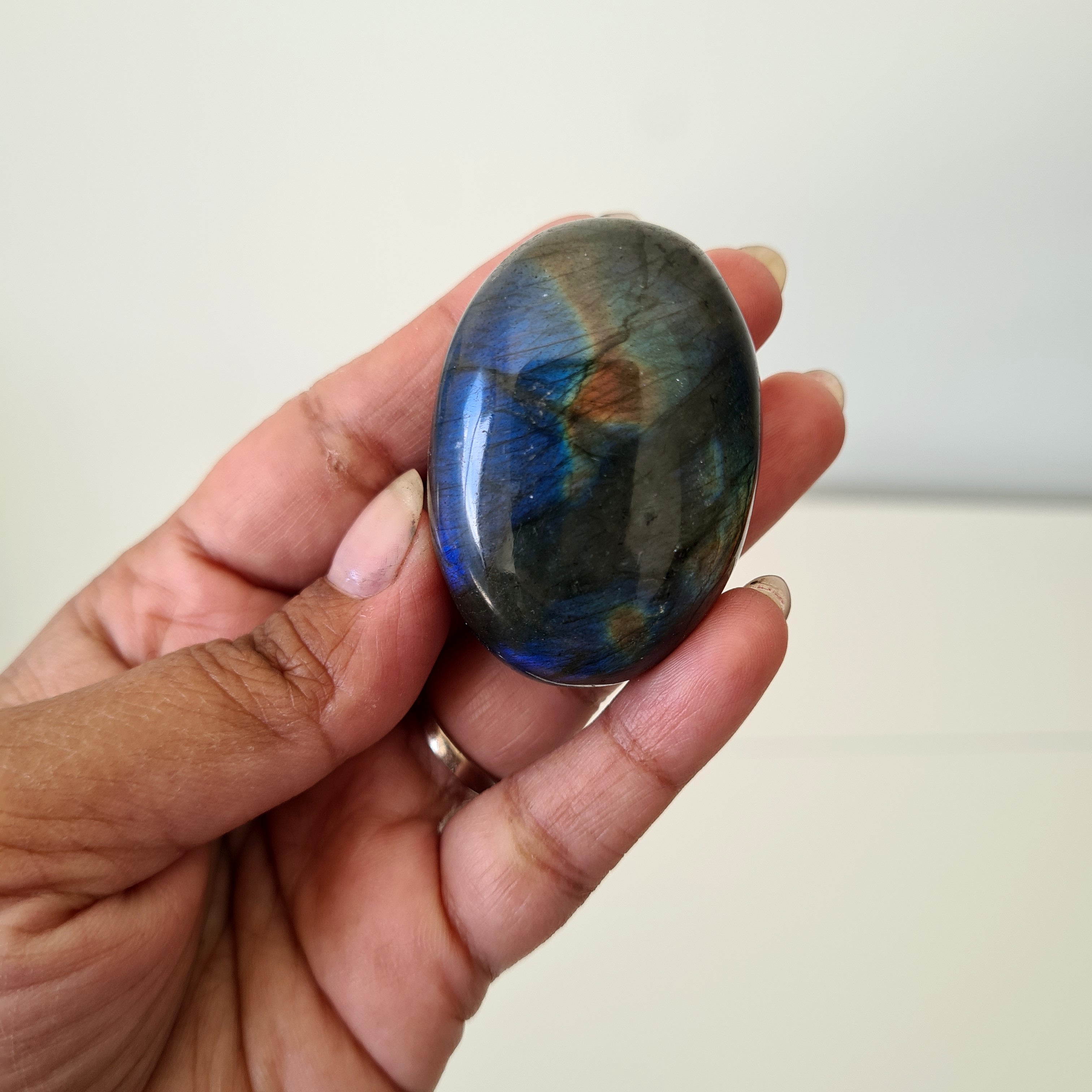 Labradorite Palm Stone | Small