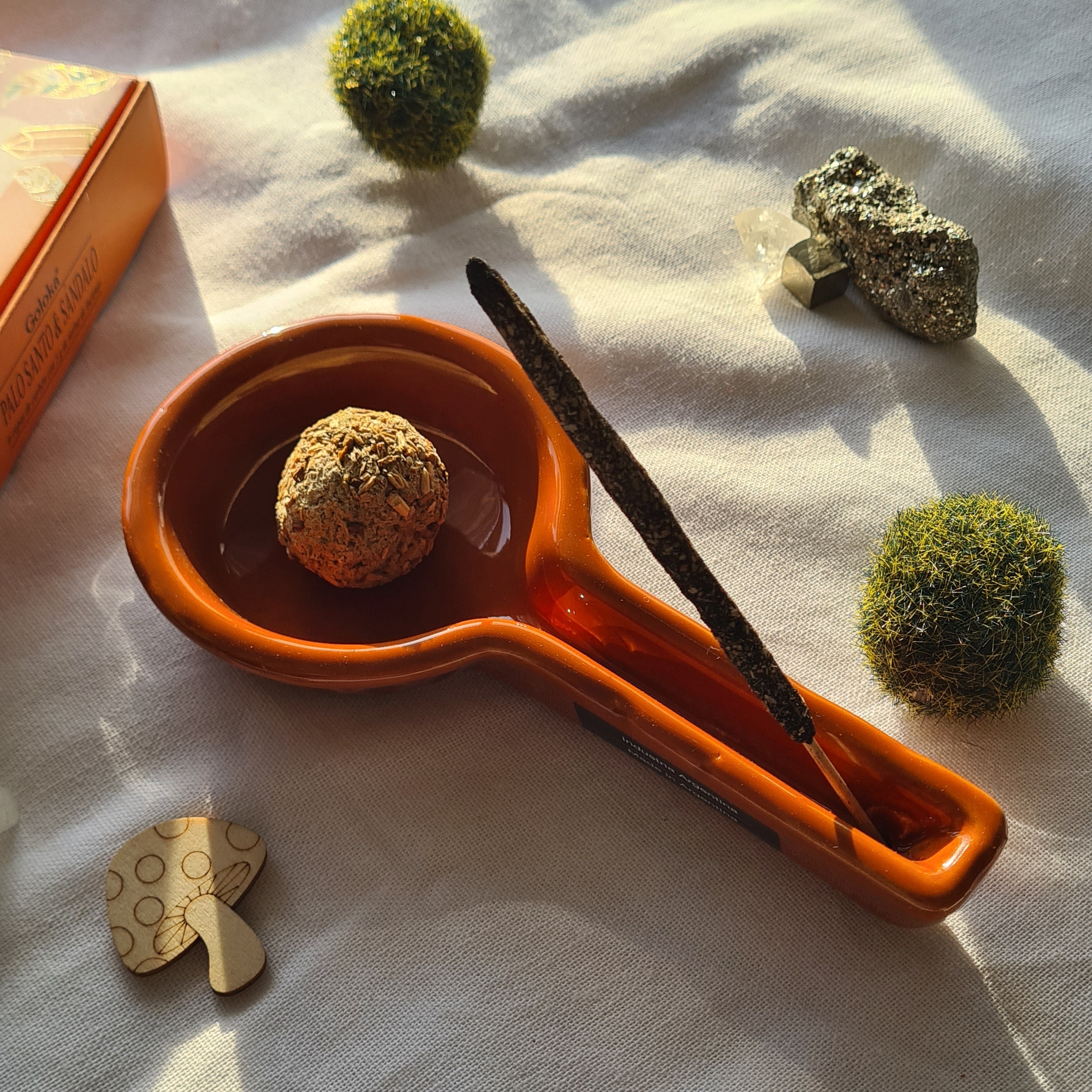 Sacred Flame | Orange Ceramic Burner