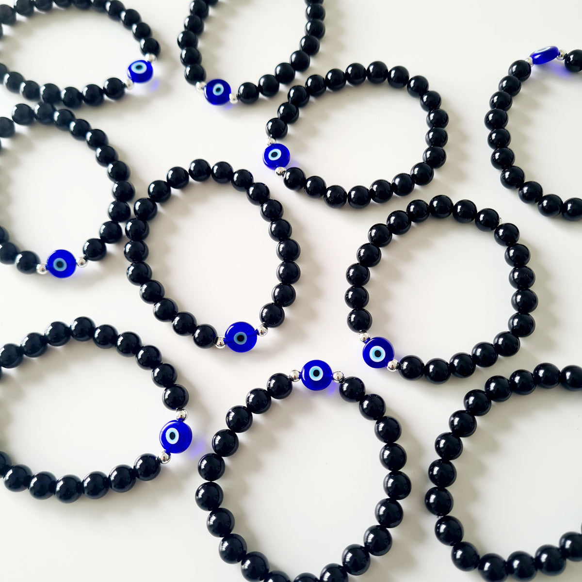 Evil Eye Protection Bracelet 🧿 | Black Onyx & Evil Eye Bead