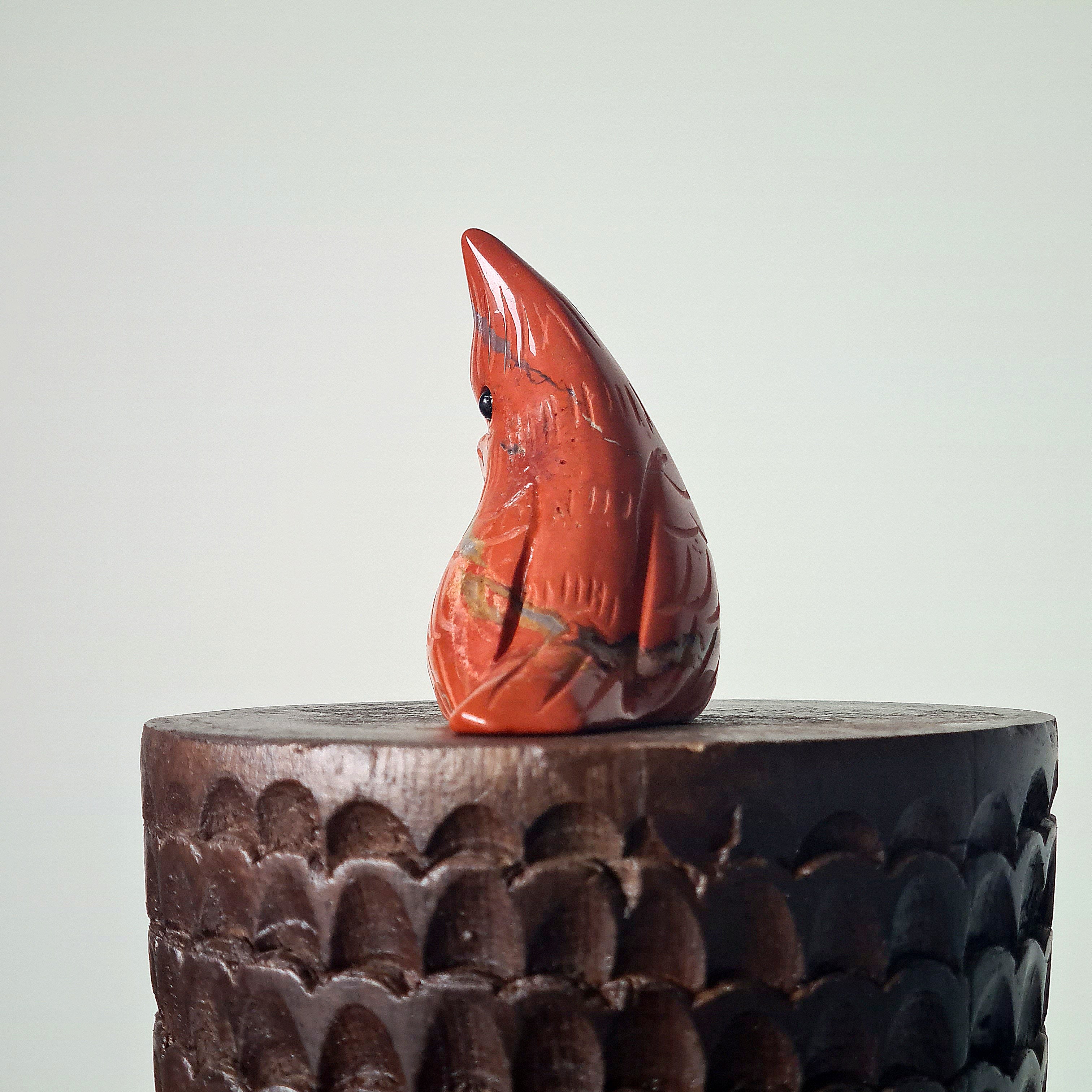 Red Jasper Cardinal | B | 6 cm tall