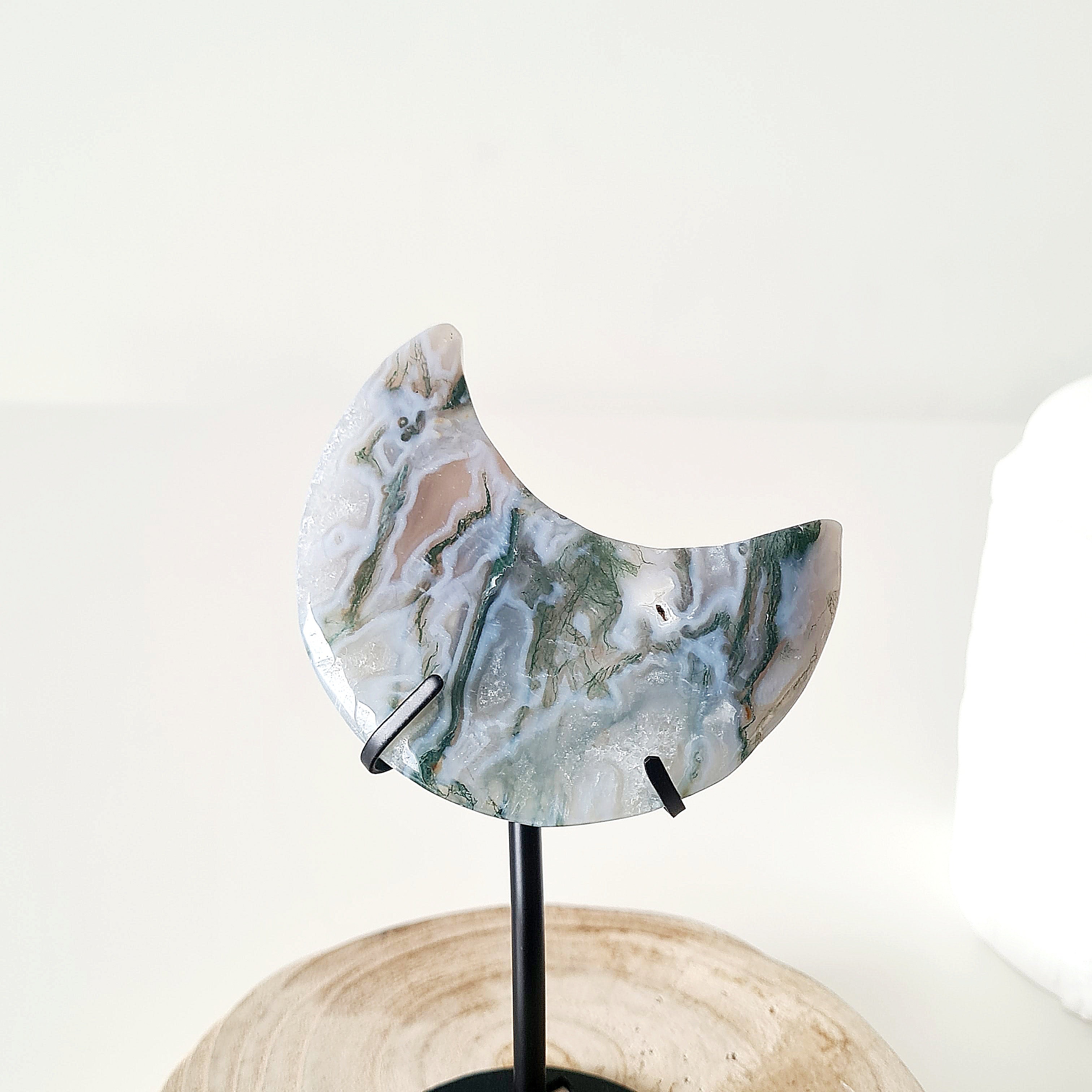 Moss Agate Luna π | 9 | Small