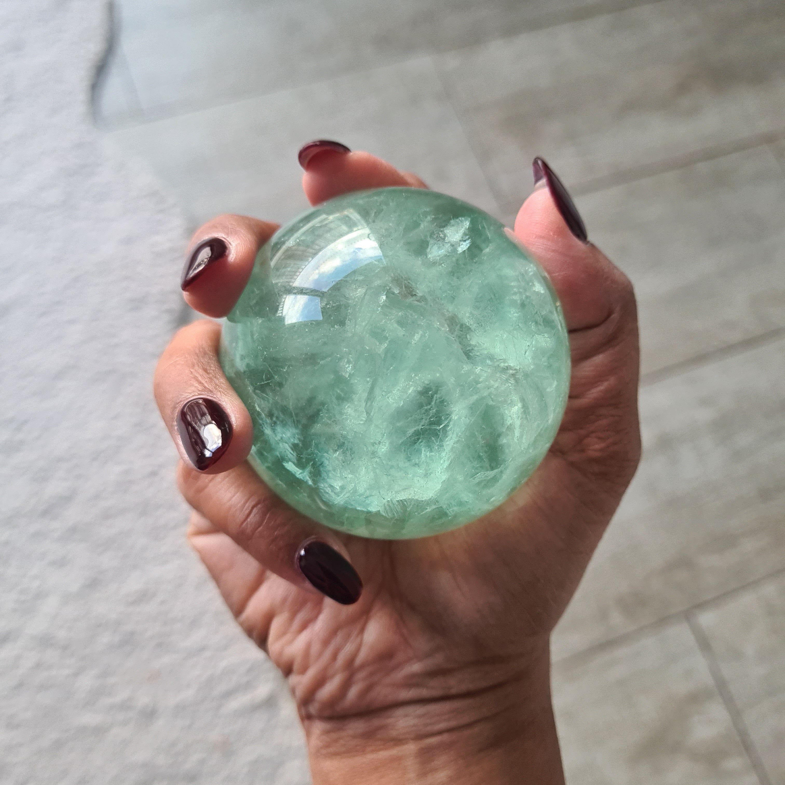 Blue Lake Fluorite with stand | C | 423 g