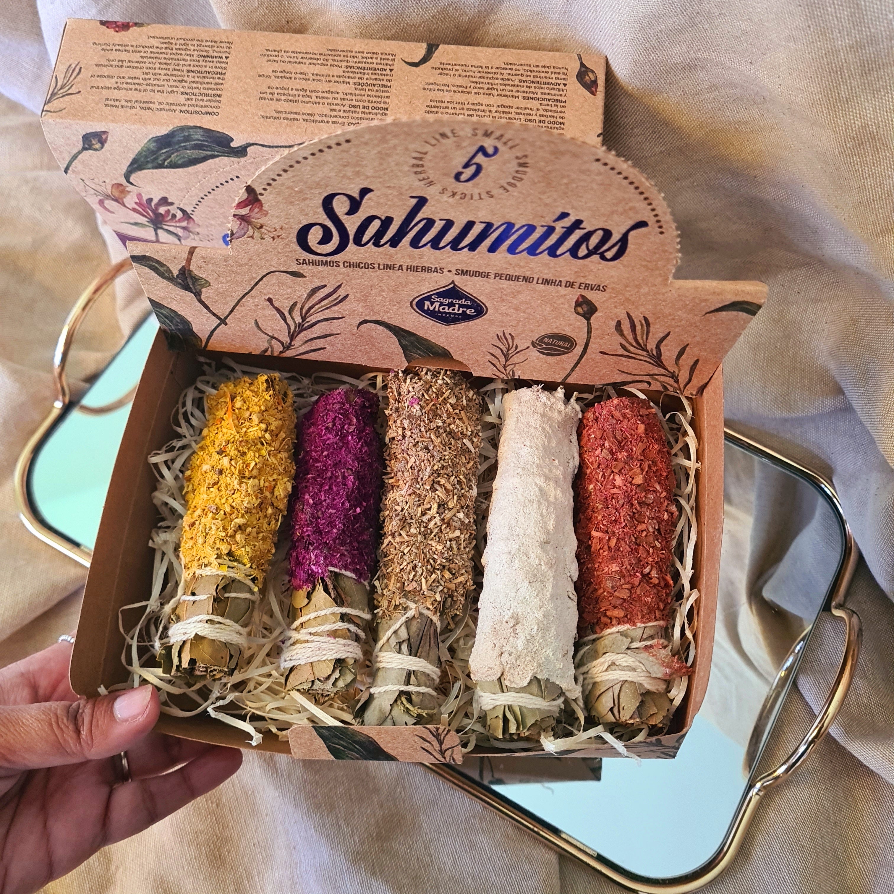 Flowers and Aromatic Herbs Smudge Stick mixed box