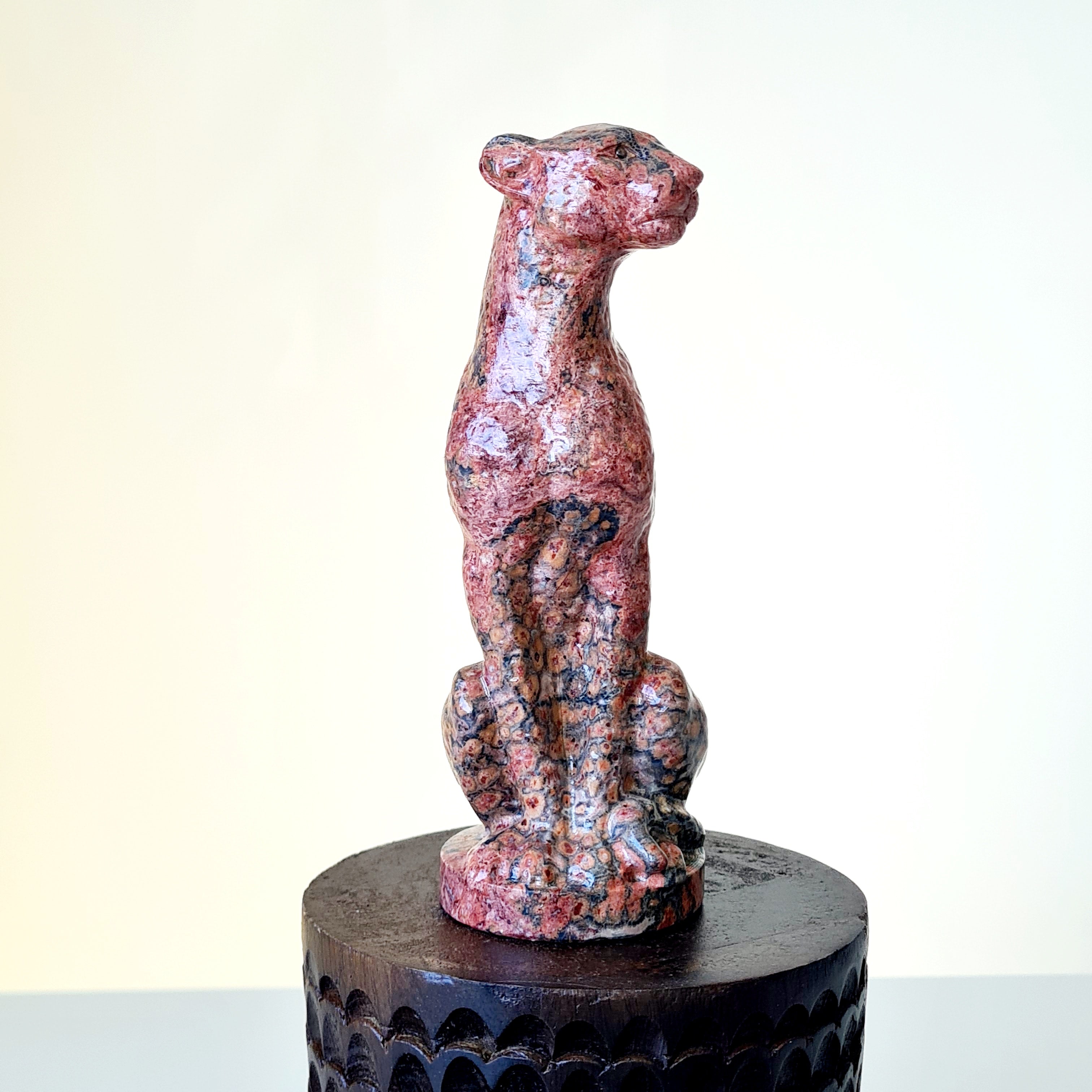 Jasper Leopard 🐆 | Earth Energy | 439 g | Appx 15 cm tall