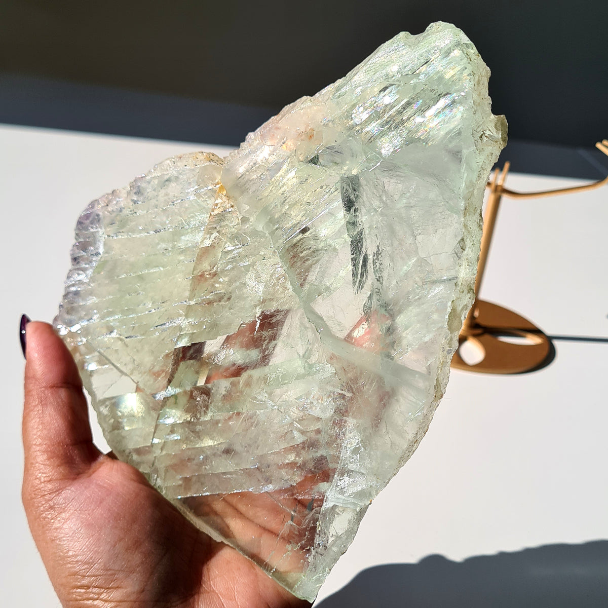 Fluorite Dream Portal On Custom Stand | Piece U