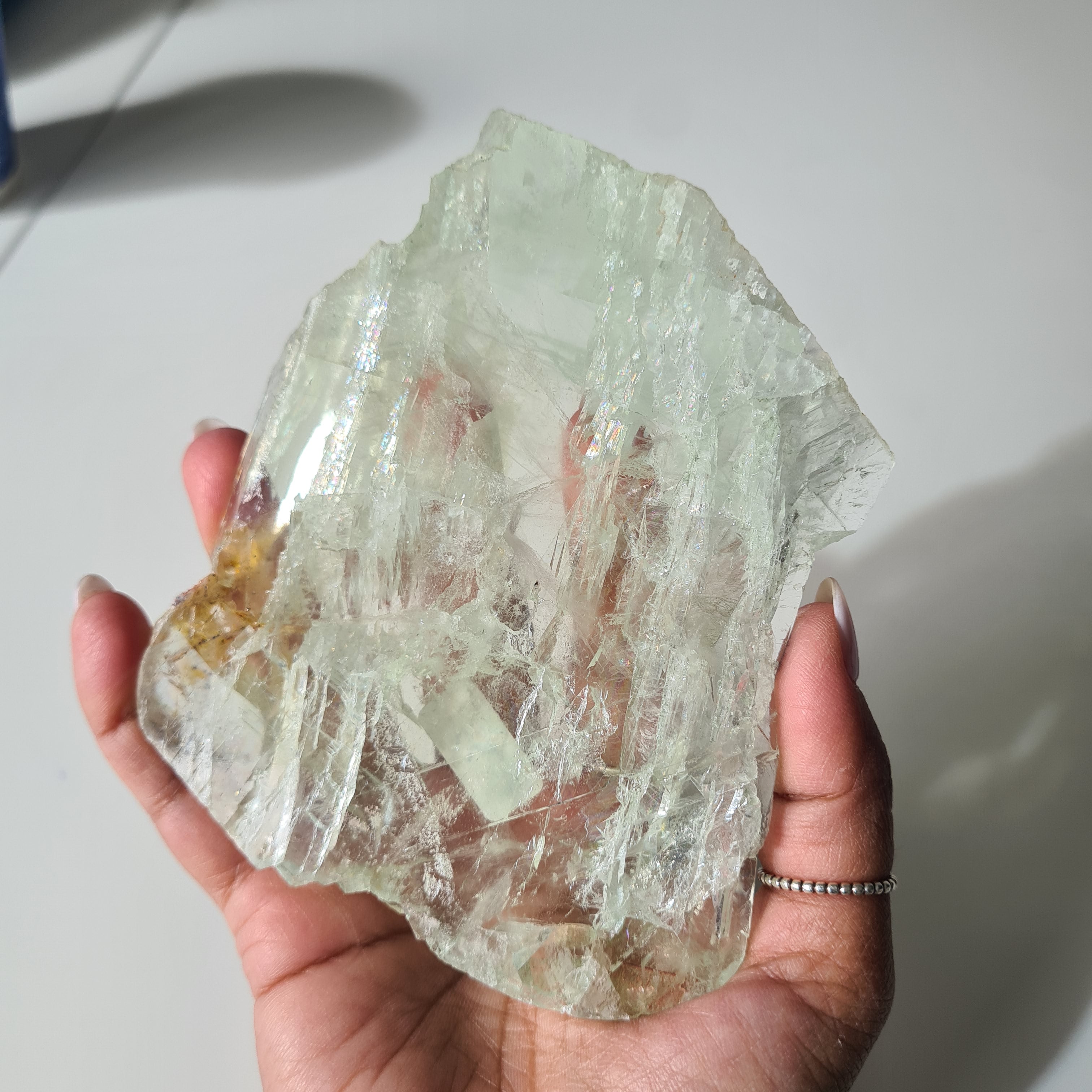 Frozen Lake of Dreams Fluorite Portal on Stand | 19 cm with stand